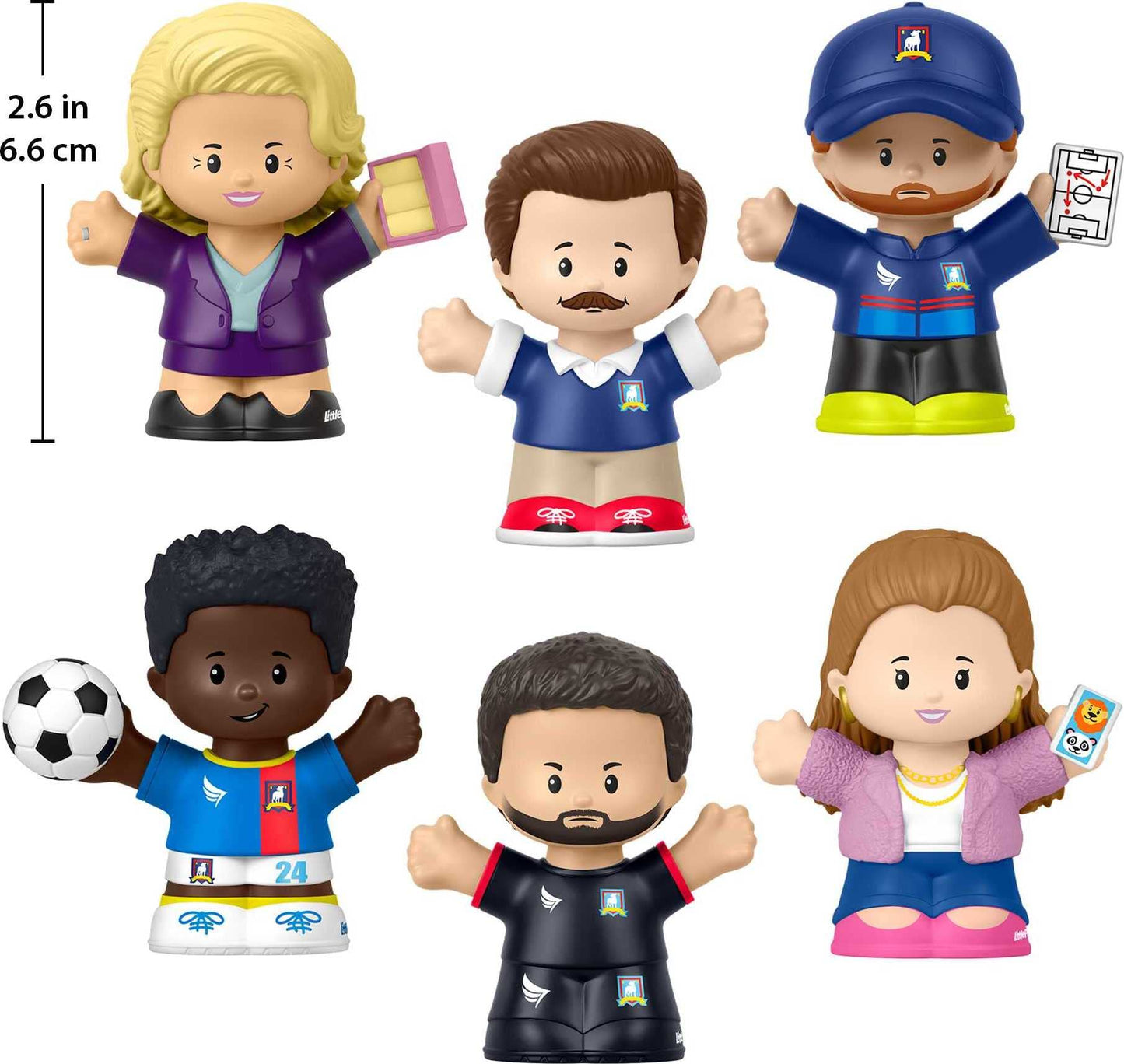 Little People Collector Ted Lasso Series Special Edition Set for Adults & Fans, 6 Figures in Display Package