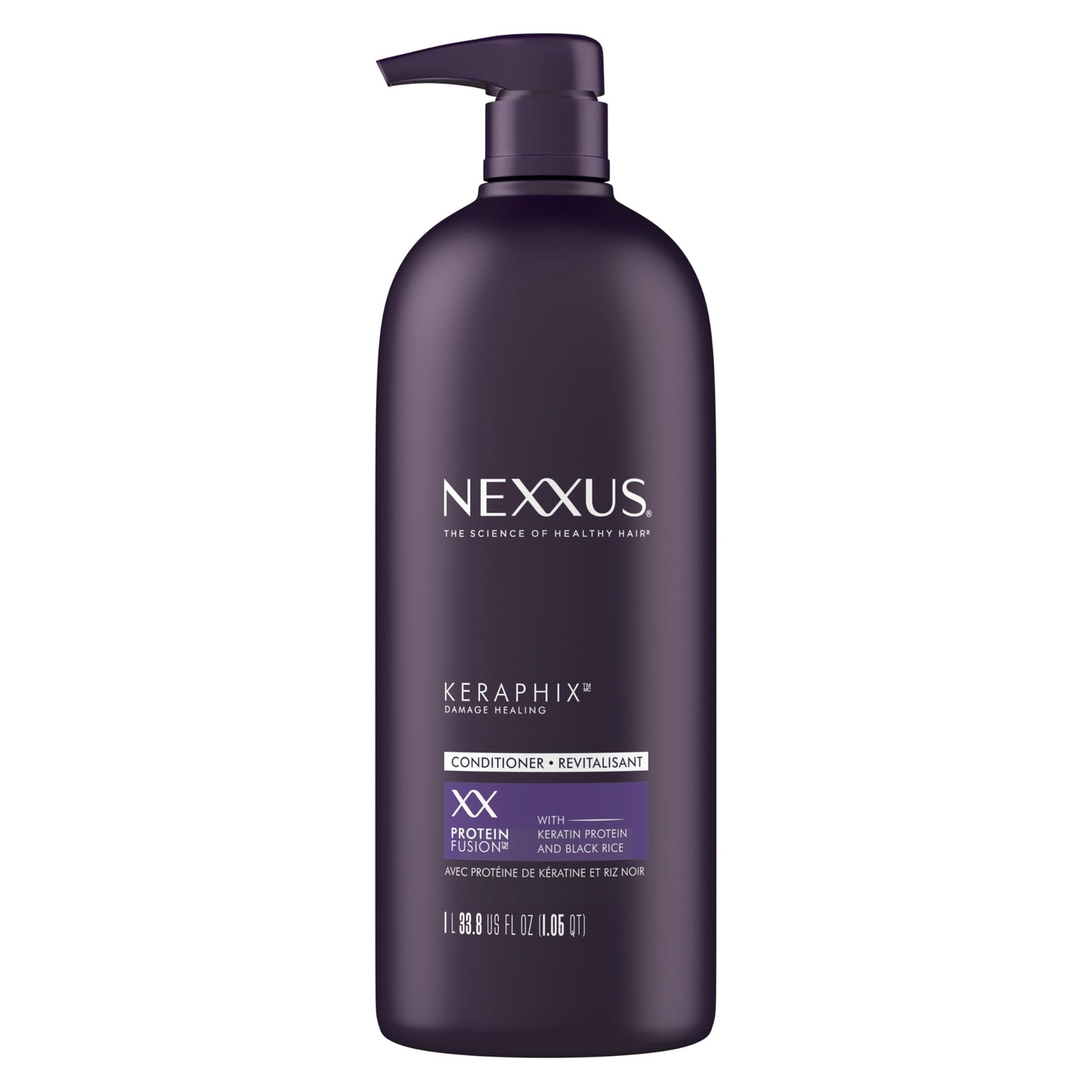 Nexxus Keraphix ProteinFusion Conditioner with Keratin Protein and Black Rice Conditioner for Damaged Hair 33.8 oz
