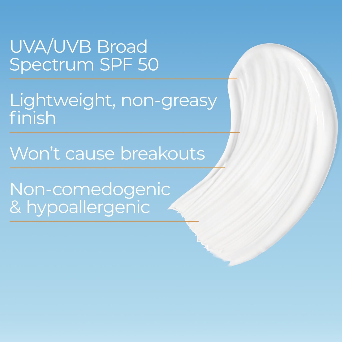 Eucerin Sun Clear Skin Face Sunscreen SPF 50 for Oily & Acne-Prone Skin, Lightweight Oil-Free Mineral Lotion, Hypoallergenic, 2.5 Fl Oz