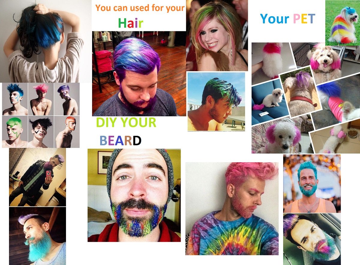 Temporary Hair Mascara Washable Temporary Hair Color Chalk Hair Dye Stick Non-toxic Instant Dye(Silver gray)