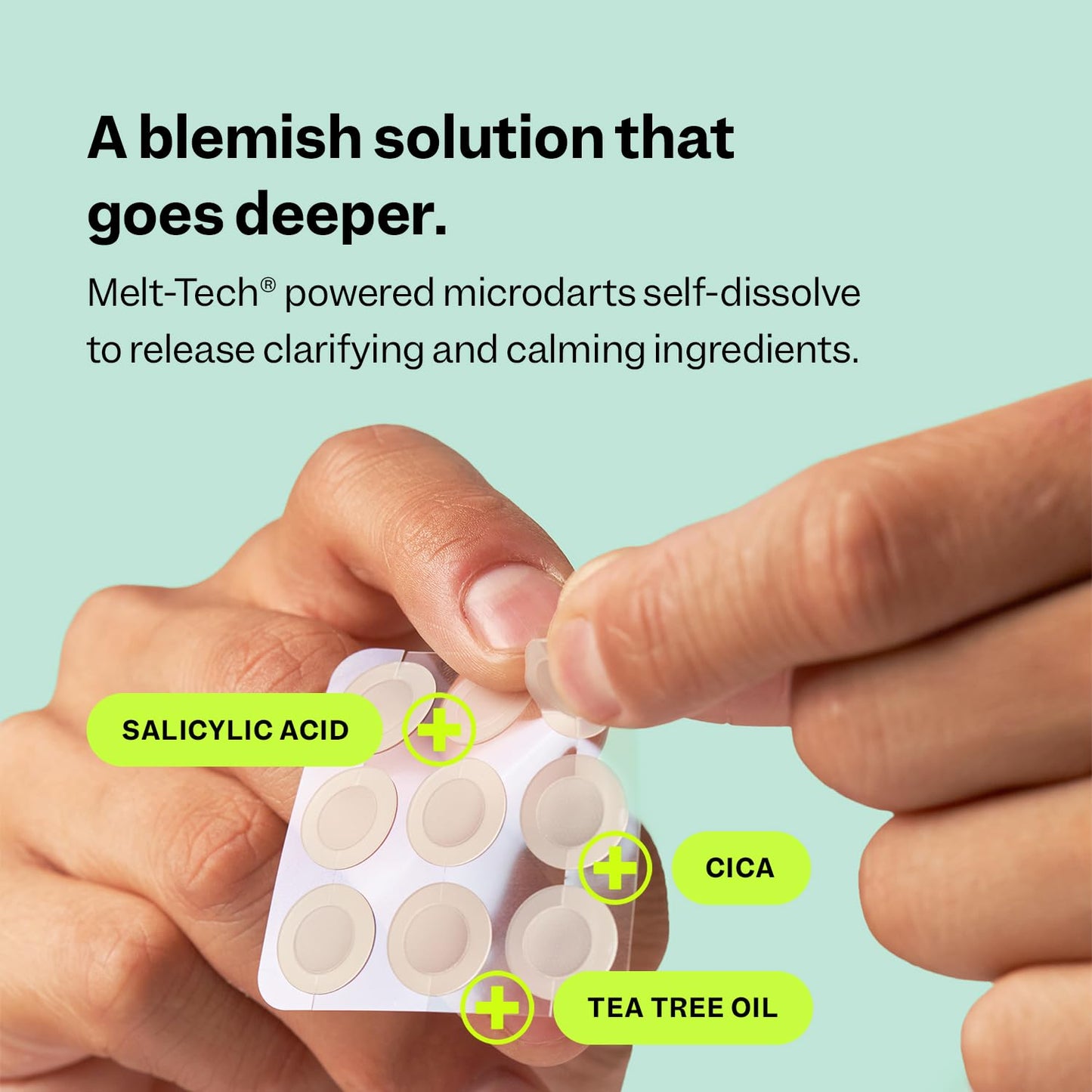 Peach Slices Deep Blemish Acne Patches – Salicylic Acid, Tea Tree, Niacinamide, Cica & Hyaluronic Acid for Early & Deep Pimples, 9ct