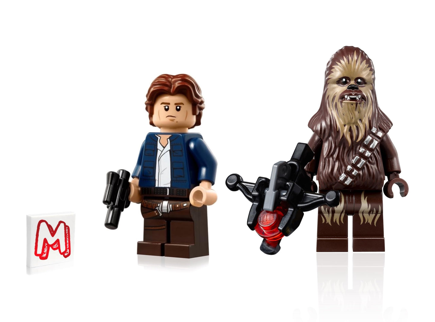 LEGO Star Wars Minifigures Combo - Han Solo & Chewbacca with Weapons (20th Anniversary Edition),10 pcs