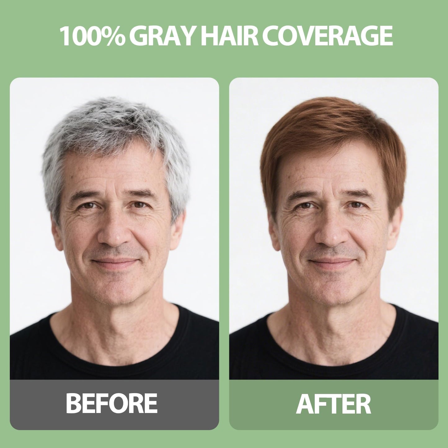 FARNDU 3-in-1 Light Brown Hair Dye Shampoo with Argan Oil – Covers Gray in 10-15 Min, Long-Lasting Natural Color for Men & Women, Up to 6 Months