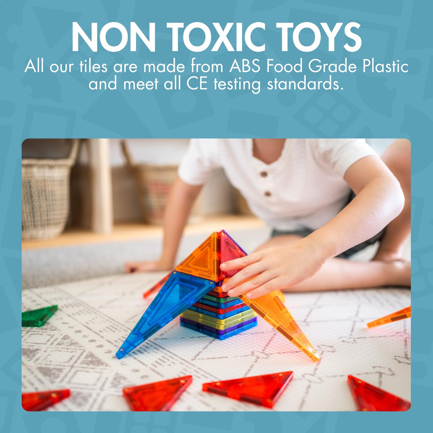 Learn & Grow Magnetic Marble Run Expansion Pack - 88PCS STEM Marble Track, Magnet Tiles & Accessories, Building Toy for Kids 5+