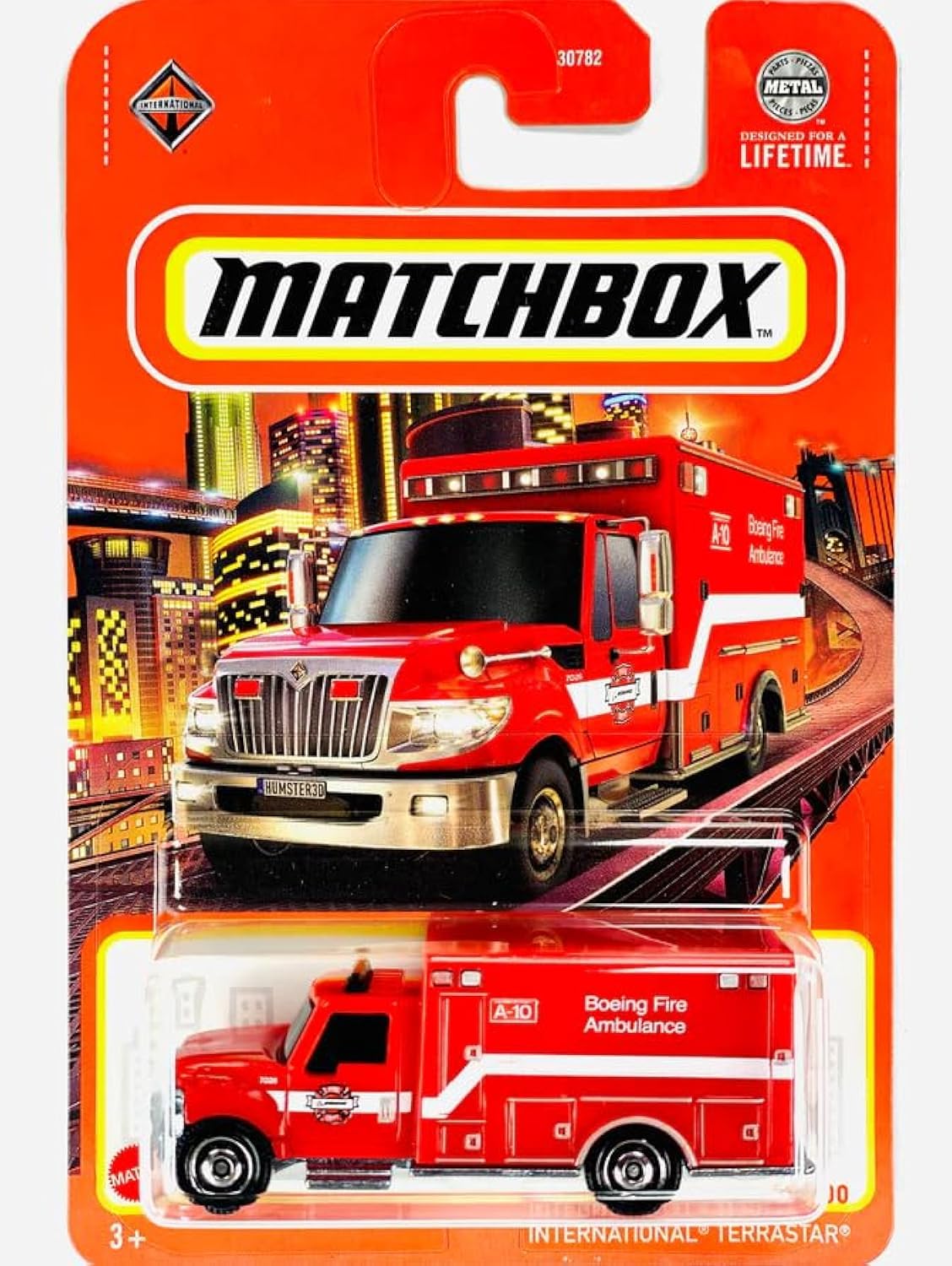 Matchbox International Terrastar Boeing Fire Ambulance 71/100 1:64 Scale Die-Cast Vehicle