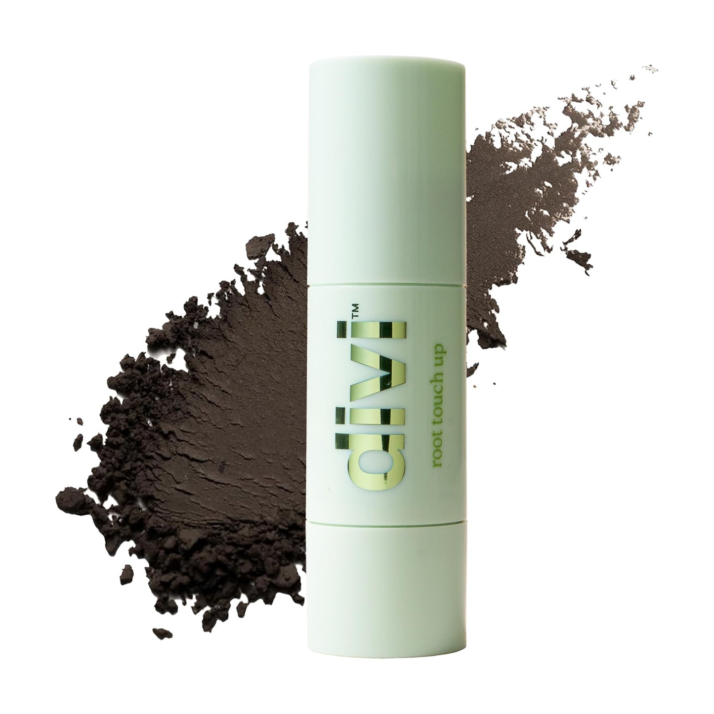 Divi Root Touch Up Powder for Gray Hair Coverage, Dark Brown