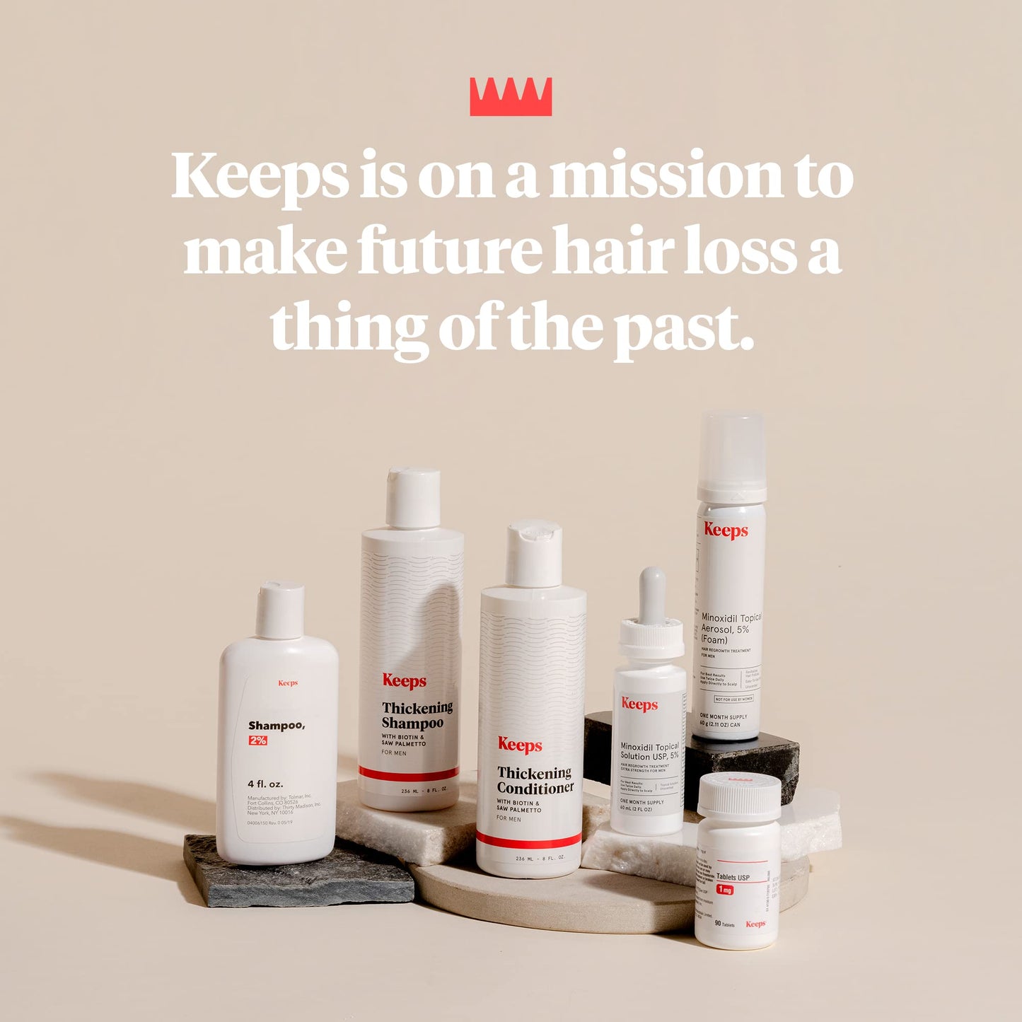 Keeps Hair Loss Shampoo for Men – Thickening Shampoo with Biotin, Caffeine & Saw Palmetto – DHT Blocker for Thinning Hair & Hair Growth, 8 oz