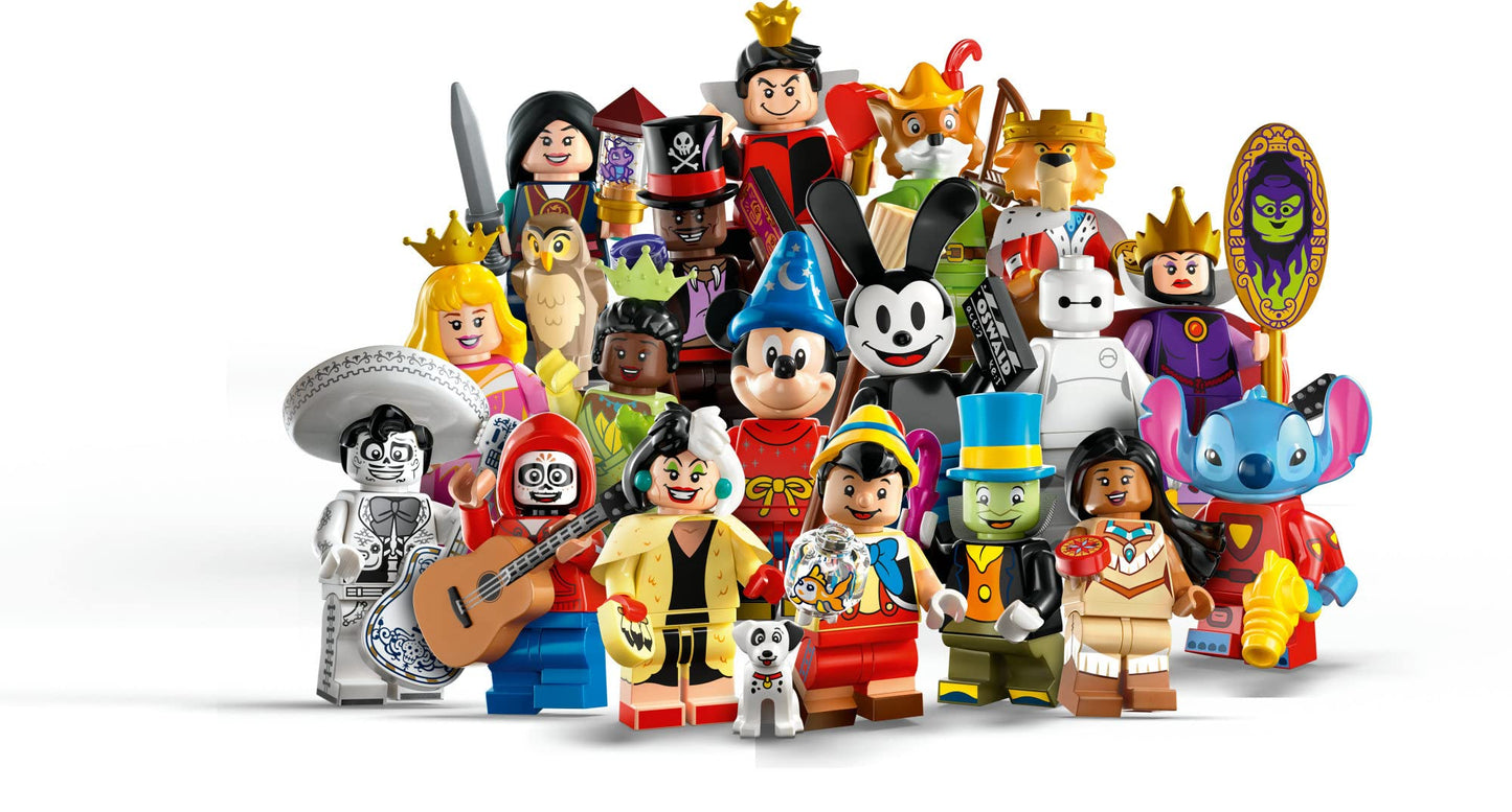 LEGO Disney 100 Minifigures 71038 – Limited Edition Collectible Figures, Ages 5+, Gift Set with 1 of 18 Surprise Bags
