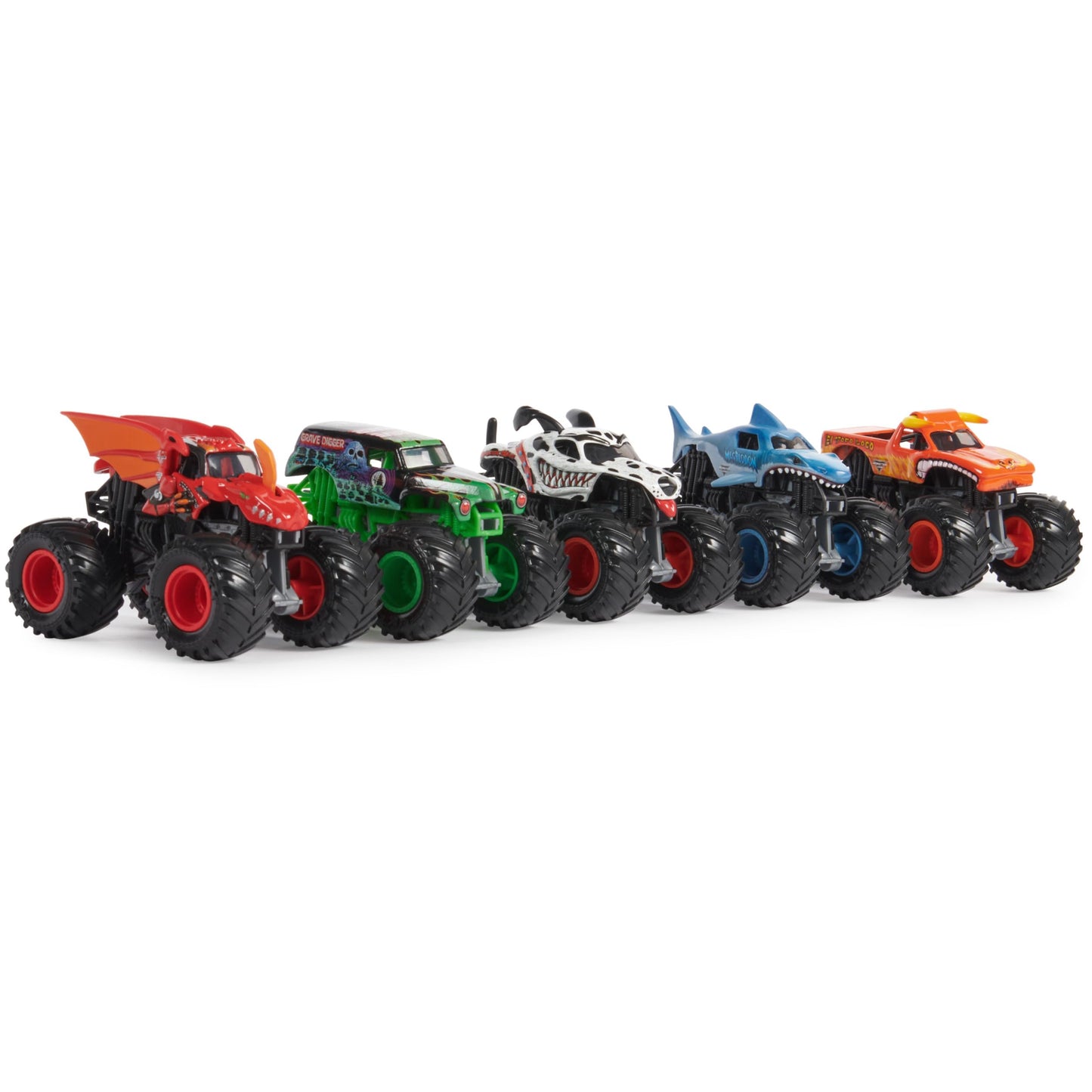 Monster Jam, Official Pit Party 5-Pack of 1:64 Scale Monster Trucks, Kids Toys for Boys and Girls Ages 3 and Up