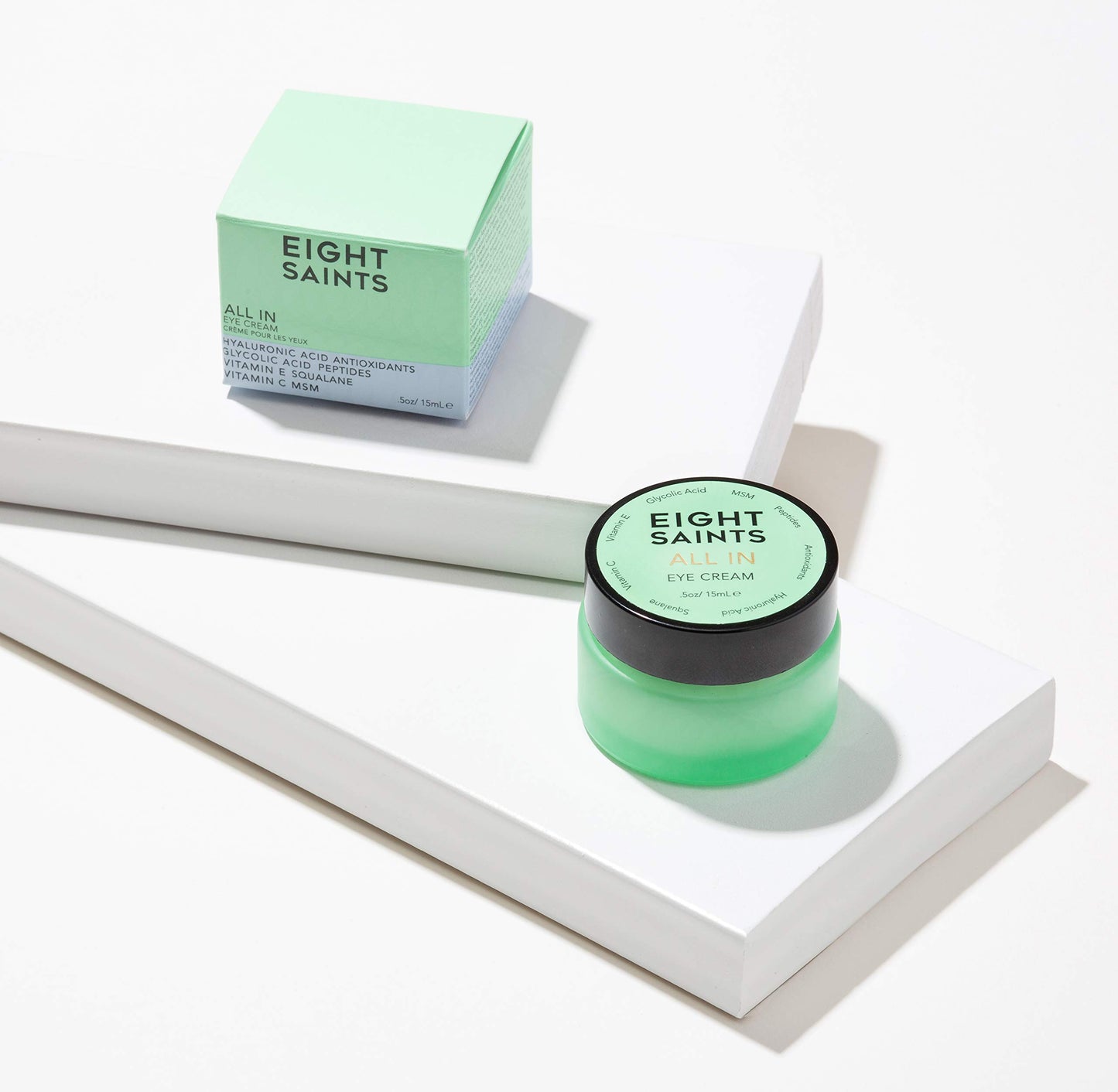 Eight Saints All-In-One Eye Cream – Natural Organic Anti-Aging Treatment for Dark Circles, Puffiness, Wrinkles & Under Eye Bags, 0.5 oz