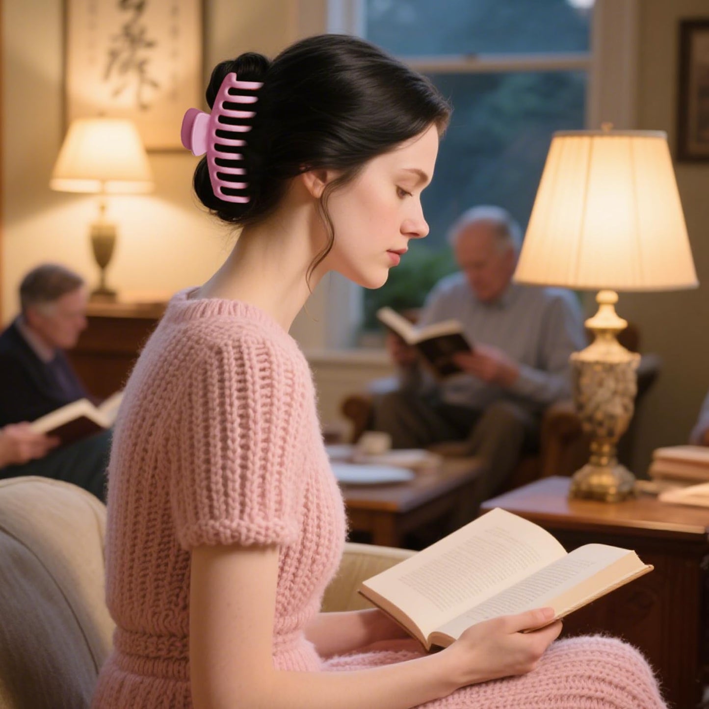 TOCESS 8 Pack Large Hair Claw Clips for Women – 4.33" Matte Jumbo Clips for Thick, Thin & Curly Hair, 90’s Style Strong Hold, Nonslip Design