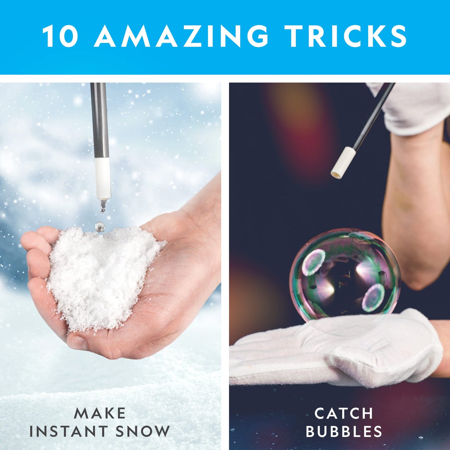 National Geographic Magic Chemistry Set – STEM Science Kit for Kids, 10 Fun Experiments & Magic Tricks, Educational Science Toys for Ages 8-12