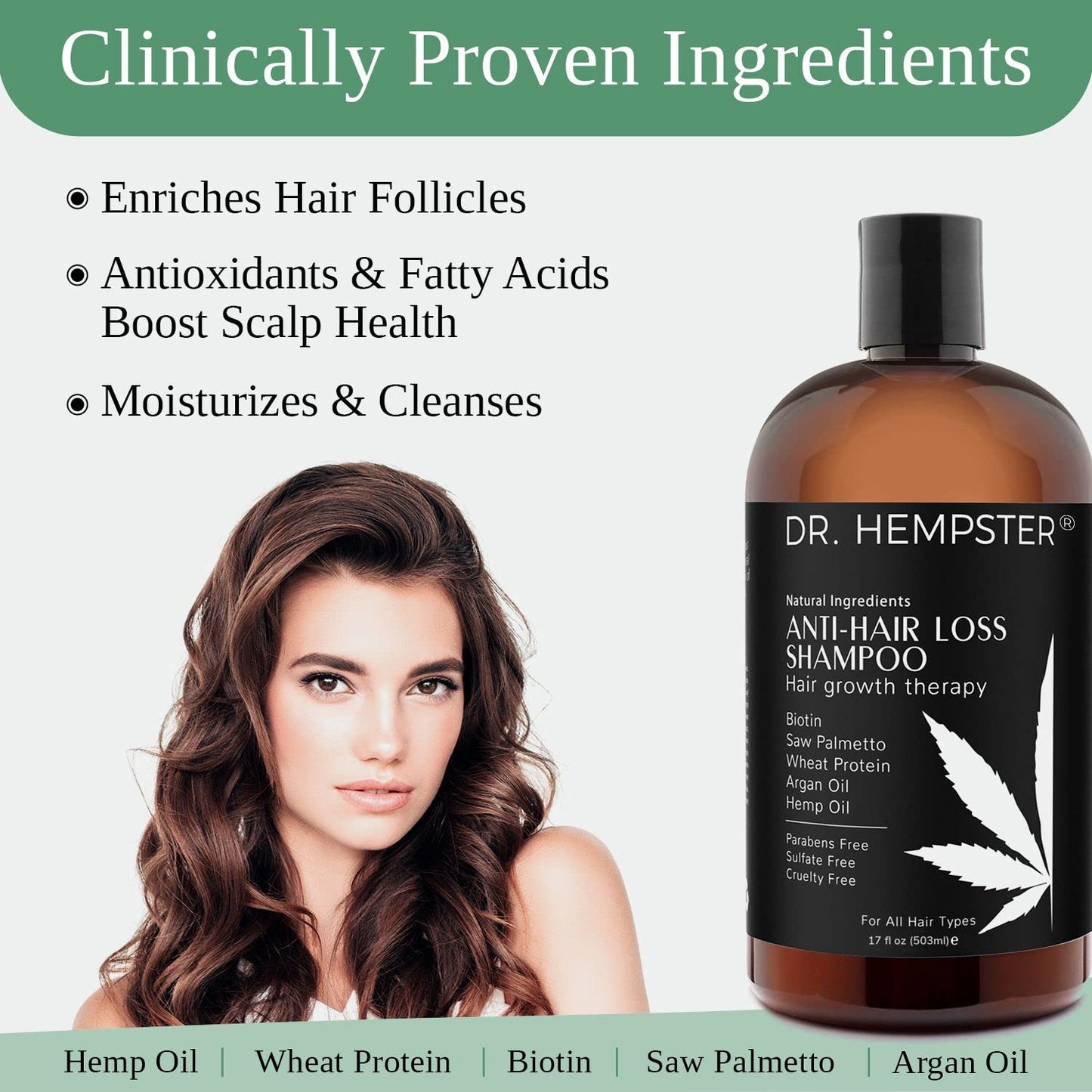 Biotin Hair Loss & Thinning Treatment for Men & Women - Hair Growth Shampoo for Regrowth
