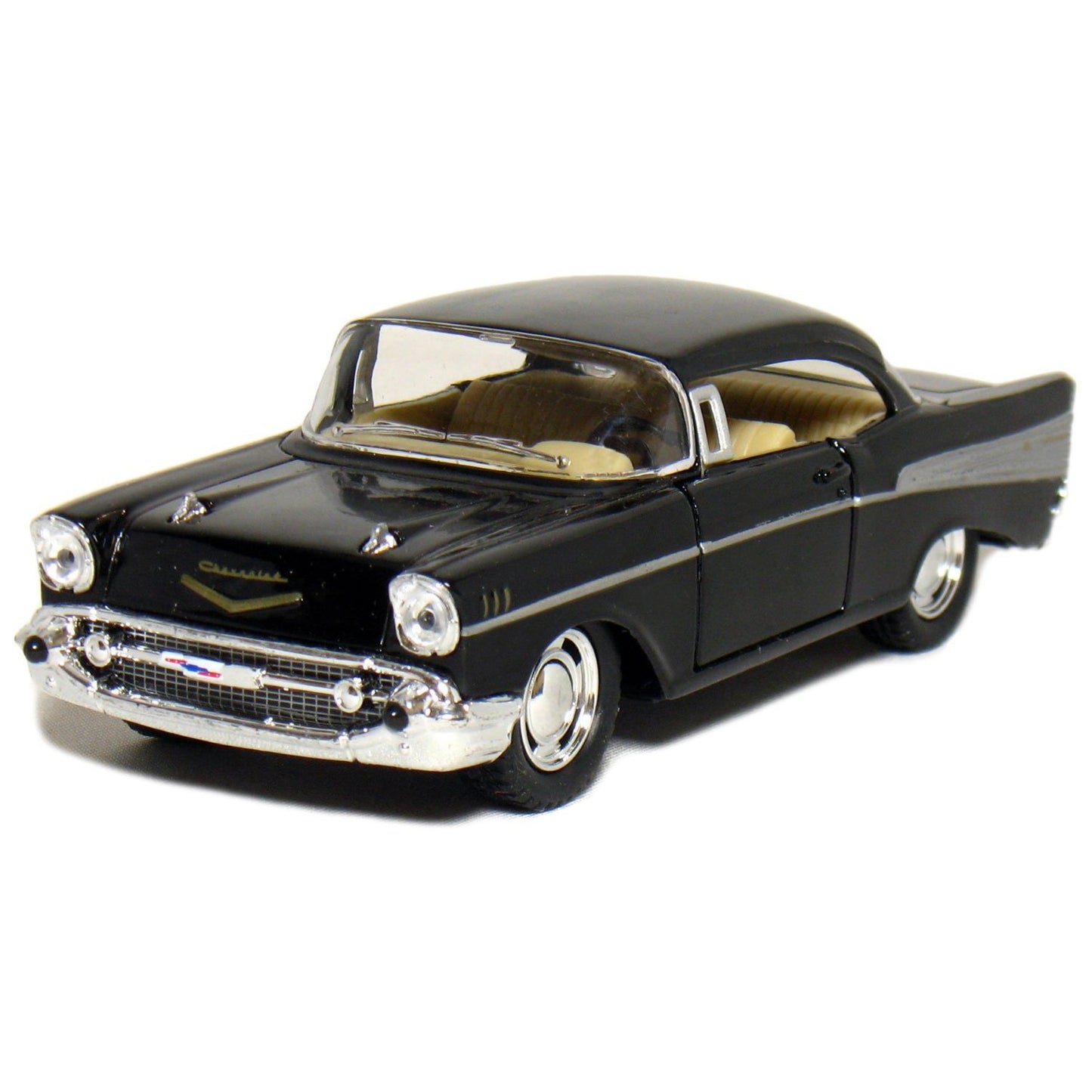 KiNSMART 1957 Chevy Bel Air Coupe 1:40 Scale 5" Die Cast Metal Classic Toy Car (4Set)