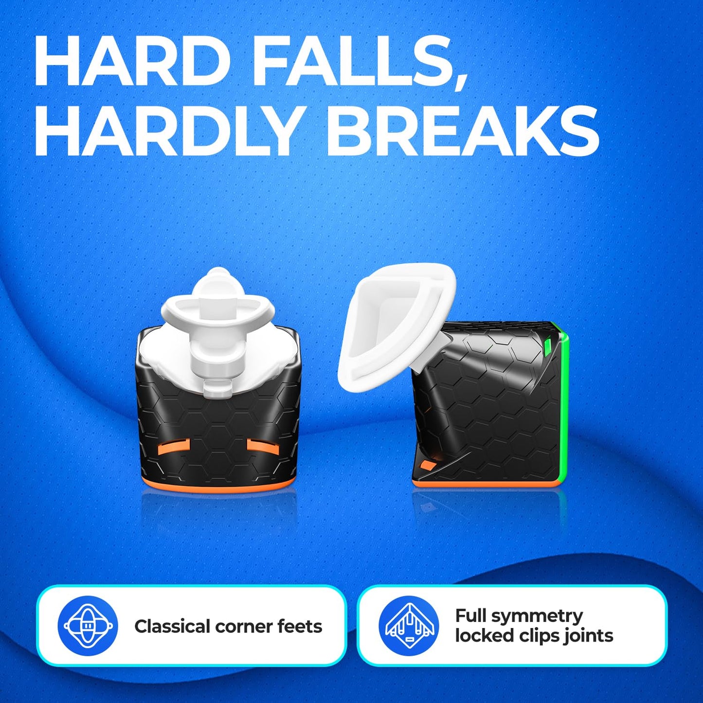 GAN 356 R S, 3x3 Speed Cube Gans 356RS Magic Cube Non-Magnetic (Stickerless)