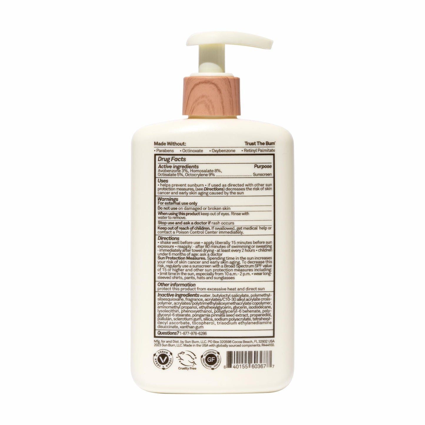 Sun Bum Daily SPF 50 Sunscreen Lotion – Broad Spectrum, Moisturizing, Vitamin E, Vegan, Reef-Friendly, Dermatologist Tested, 8 oz