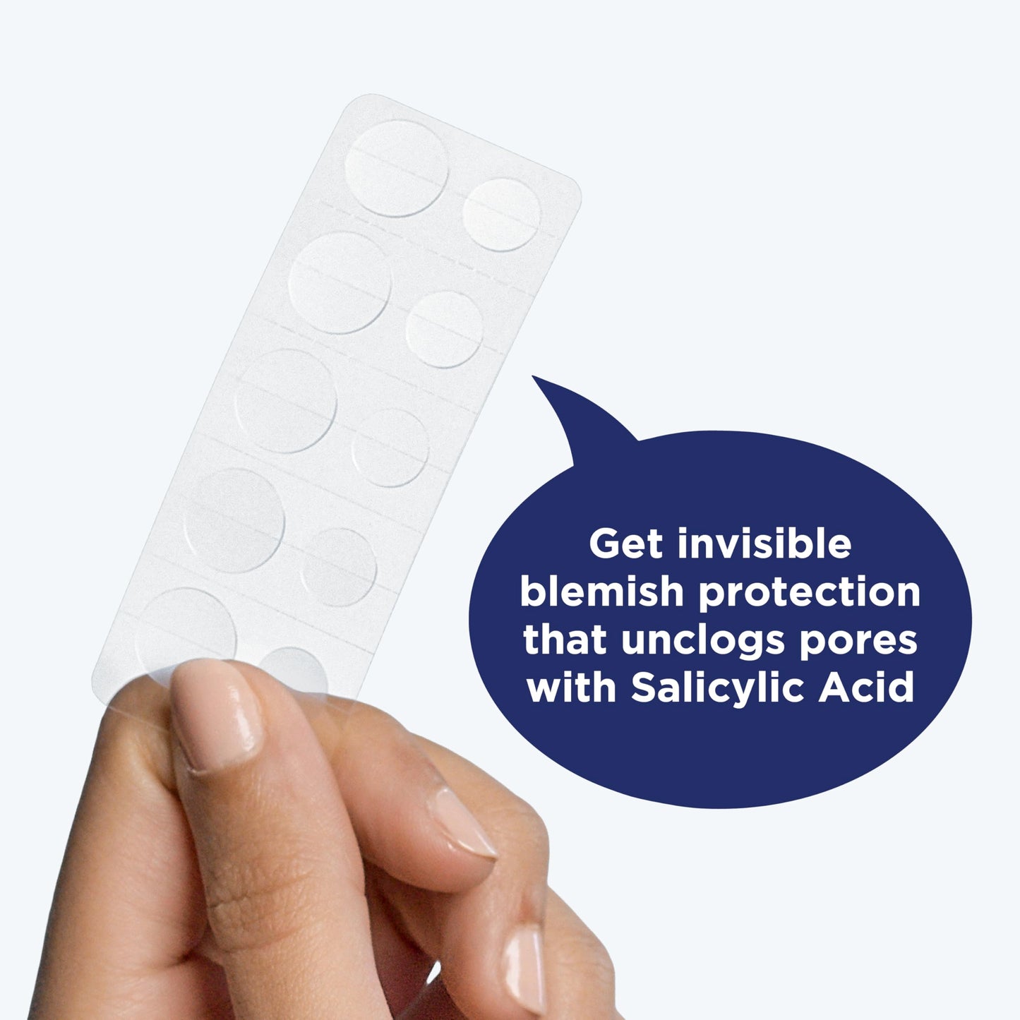 PanOxyl Daytime Invisible Acne Patches, 40ct (20 Large + 20 Small) – Dermatologist-Recommended, Salicylic Acid, Latex-Free