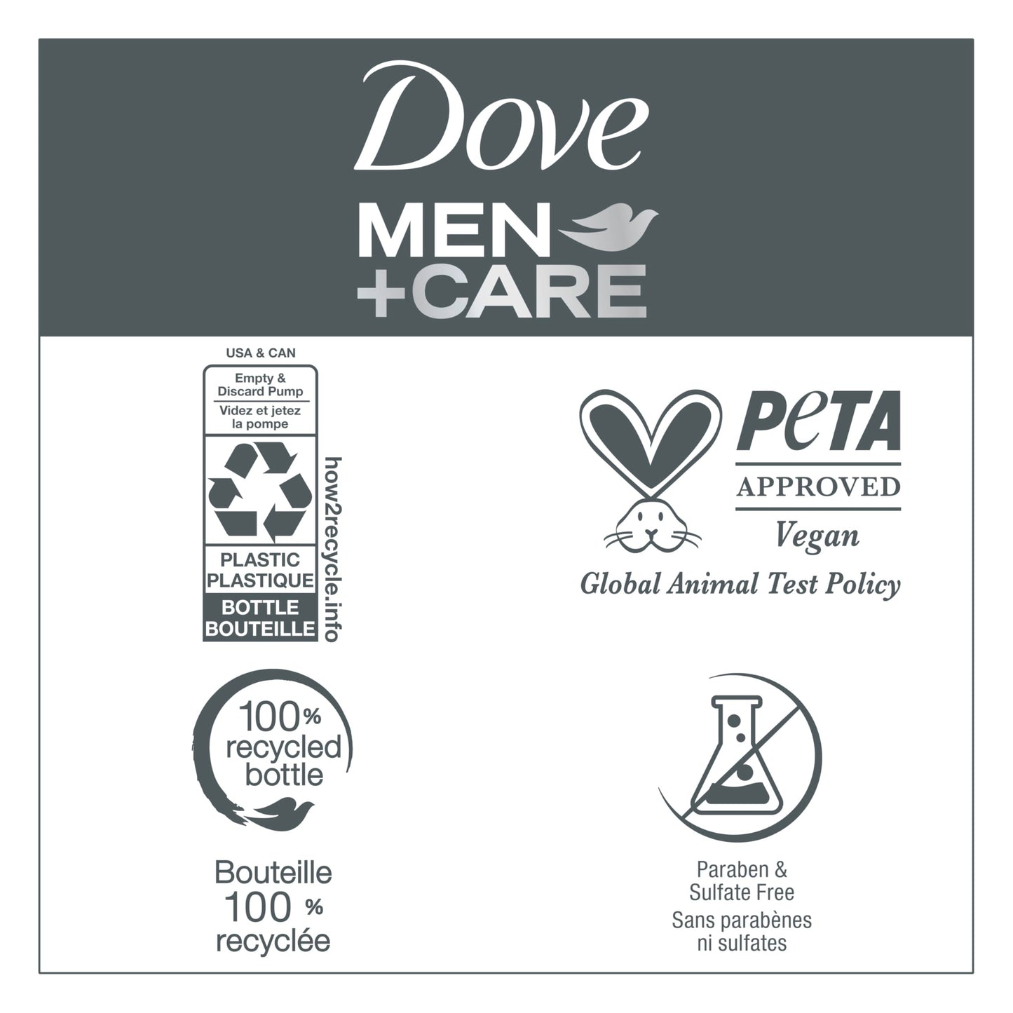 DOVE MEN + CARE 2-in-1 Shampoo + Conditioner Sandalwood & Cardamom Oil for Thick & Full Hair, + Vitamin B3 & Mineral Complex, 17.5 oz