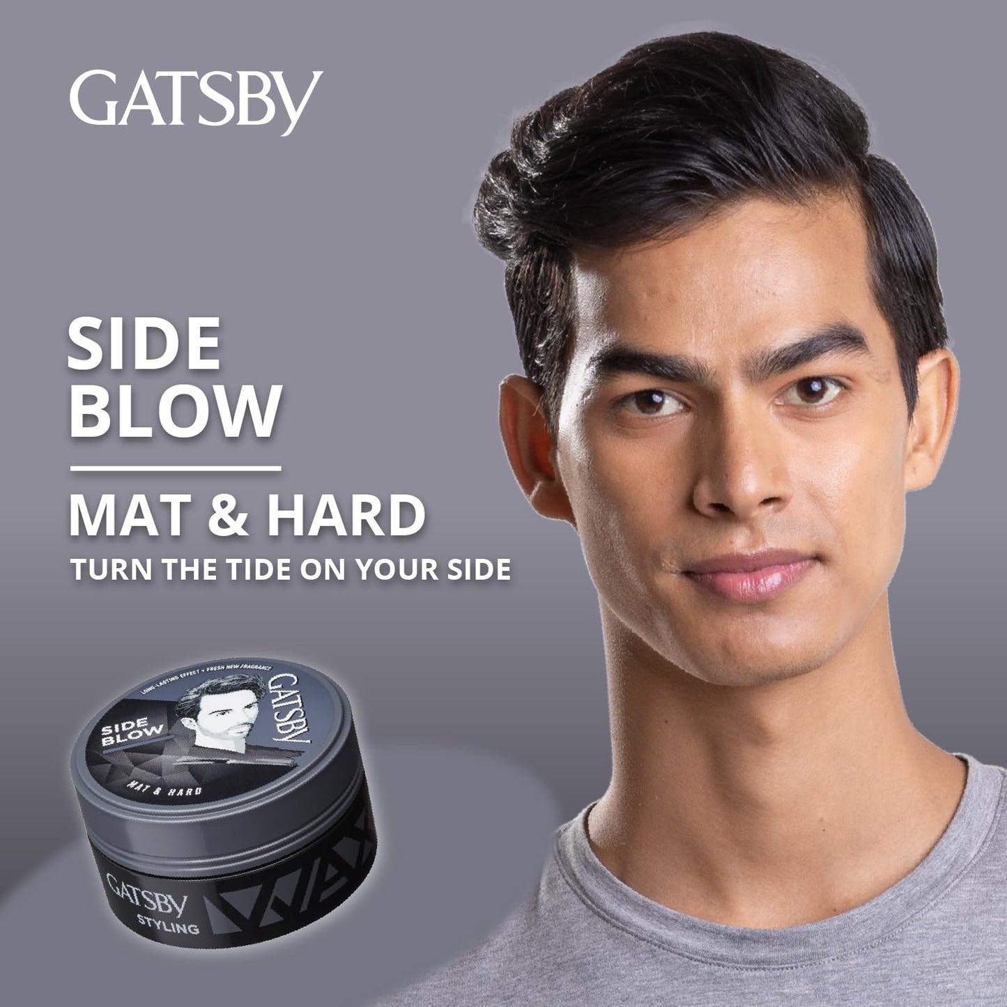 Gatsby Hair Styling Wax Matt & Hard 75g Grey