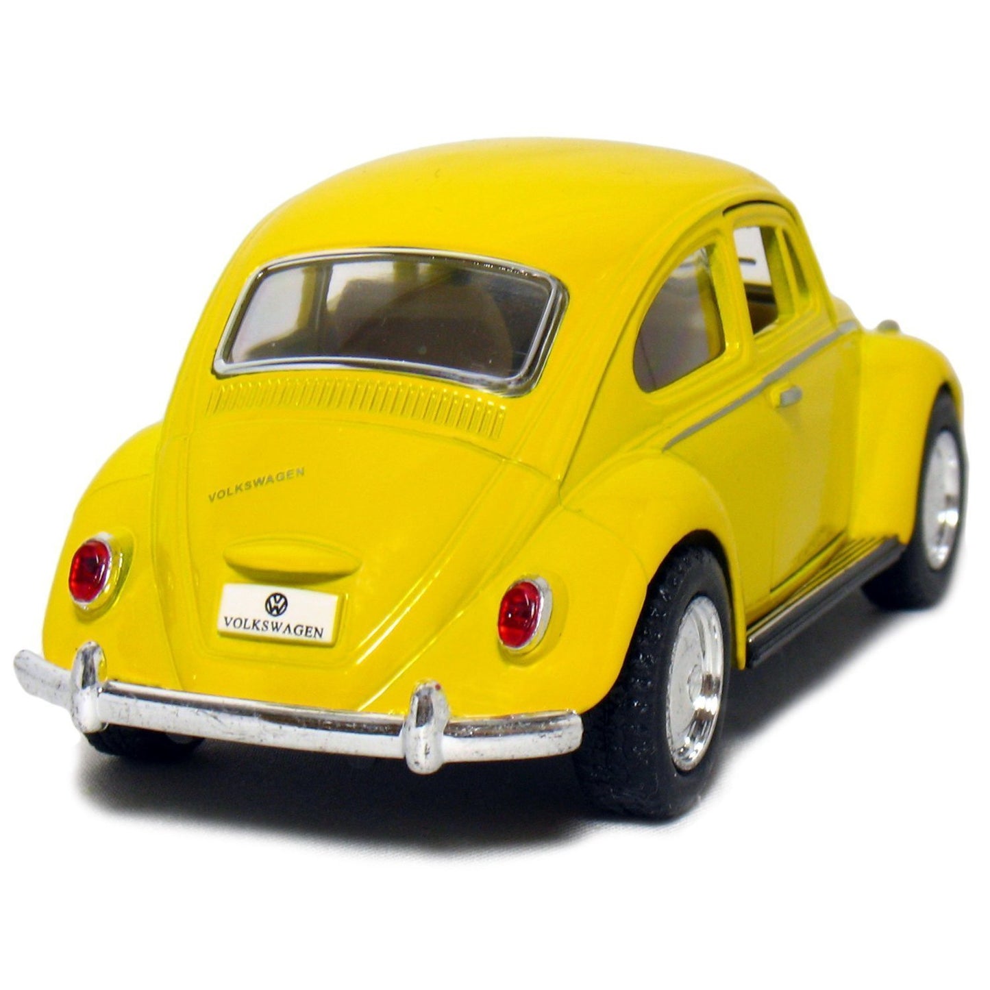 KiNSMART - 1967 Volkswagen Classic Beetle 5 Inch 1:32 Scale Die Cast Metal Model Toy (Yellow)