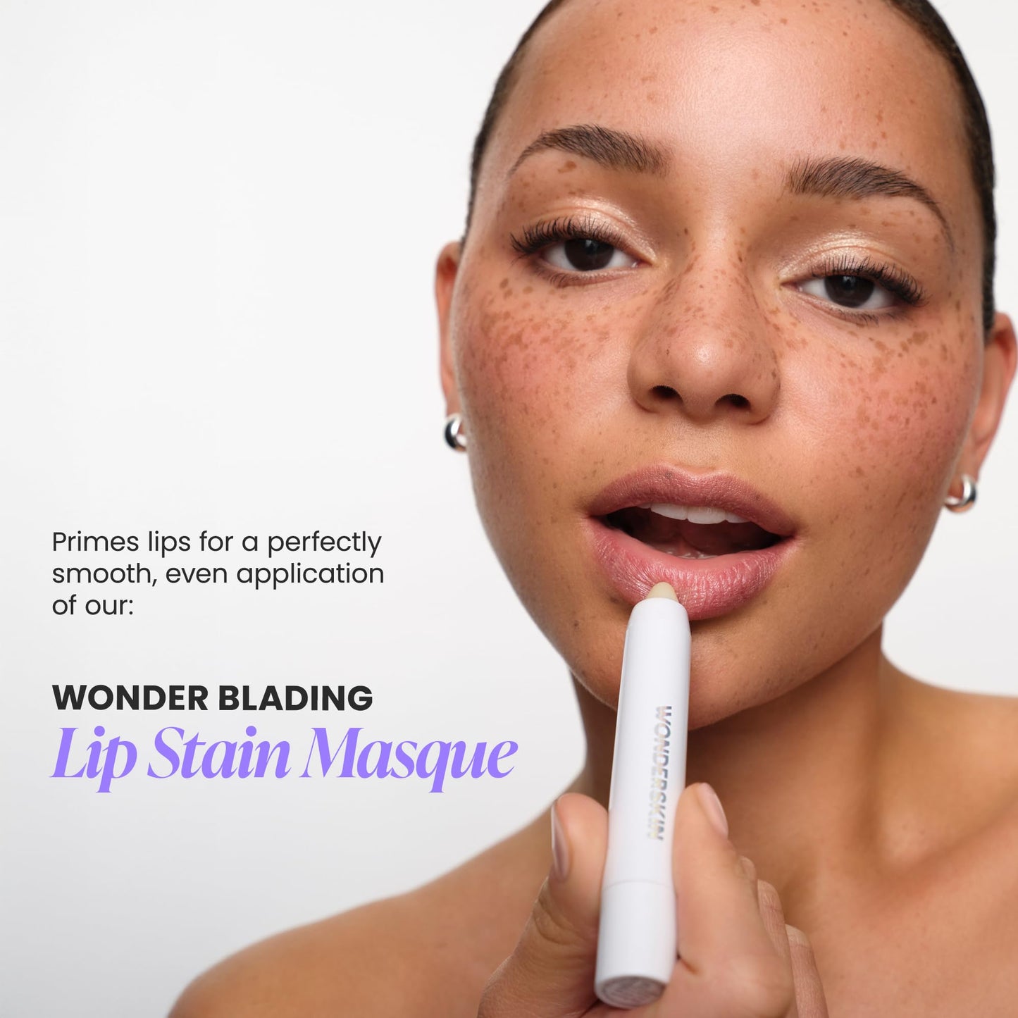 Wonderskin 3-in-1 Lip Scrub & Balm – Exfoliator, Moisturizer & Hydrator for Smooth, Soft, Flake-Free Lips, One-Step Lip Care, 0.10 oz