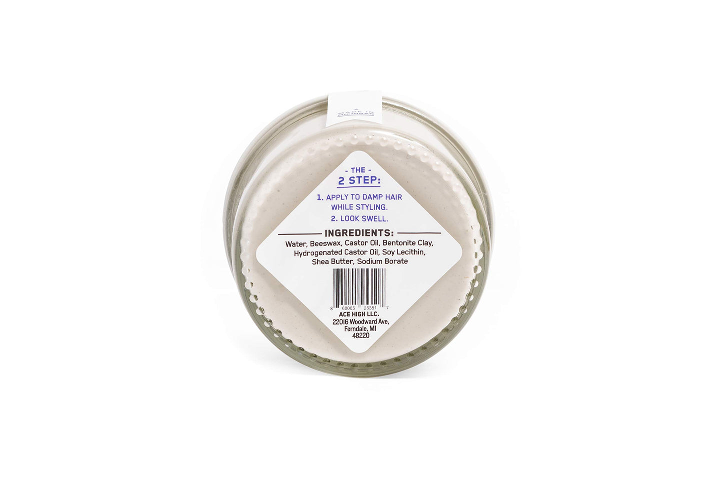 ace high Unscented Hair Clay, Strong Hold, Satin to Matte Finish, Adds Texture and Thickness, 4oz