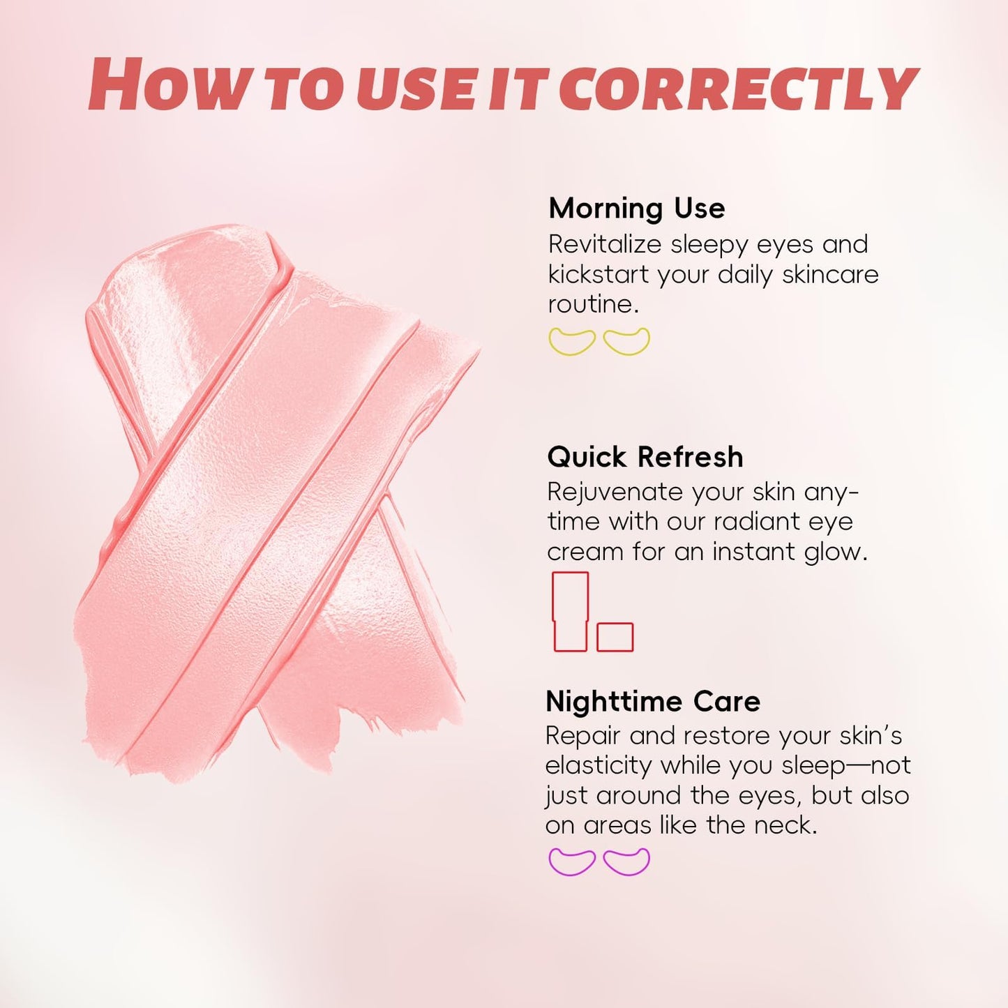 Peunitory Eye Balm Stick,Under Eye Cream Anti-Wrinkle Firming Treatment | Dark Circle Brightener | Hydrating (0.32oz)