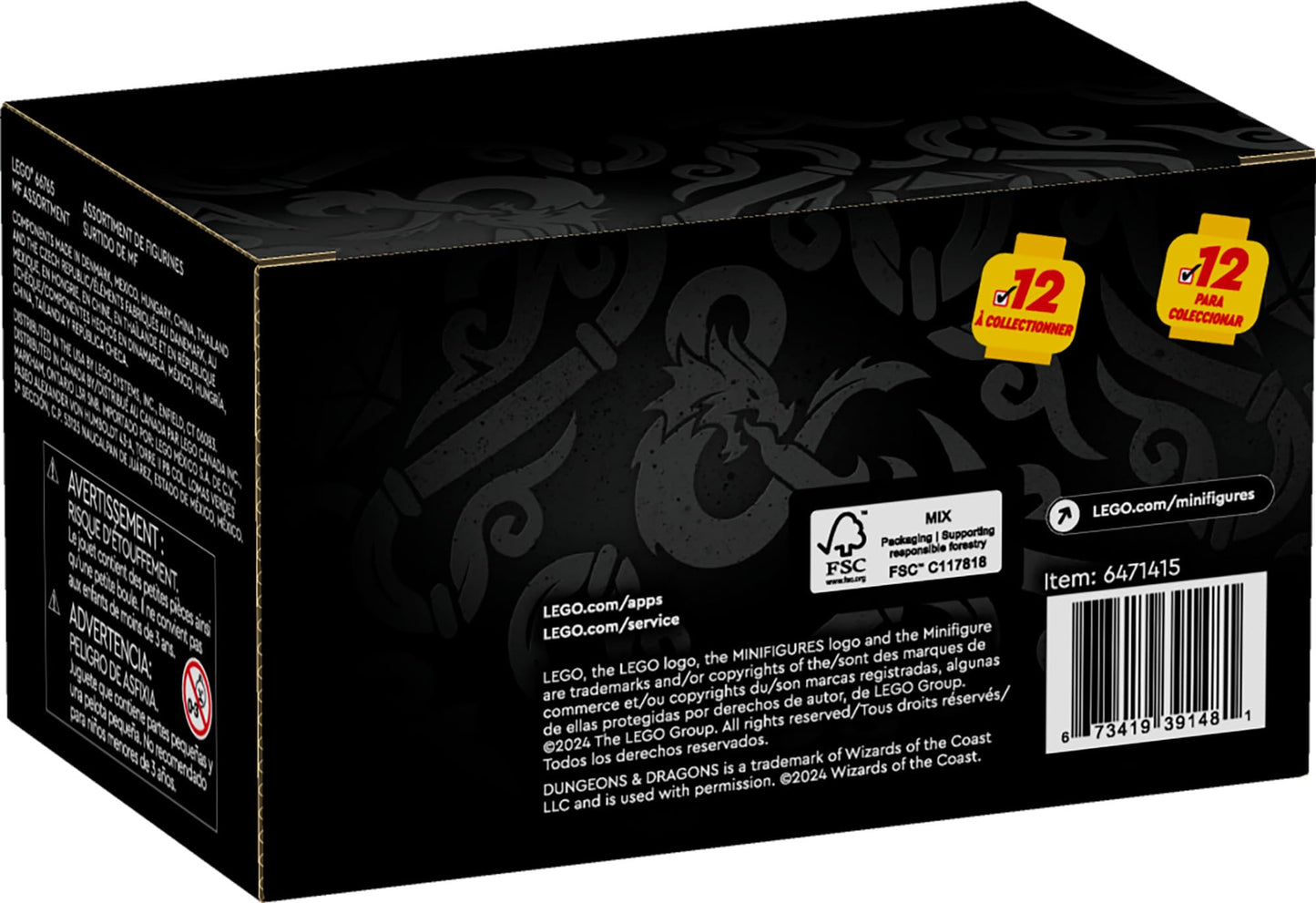 LEGO Minifigures Dungeons & Dragons 6 Pack – Collectible Toy Figures for Kids & Adults, Fantasy Roleplay Gift for Boys & Girls Ages 5+, 66765