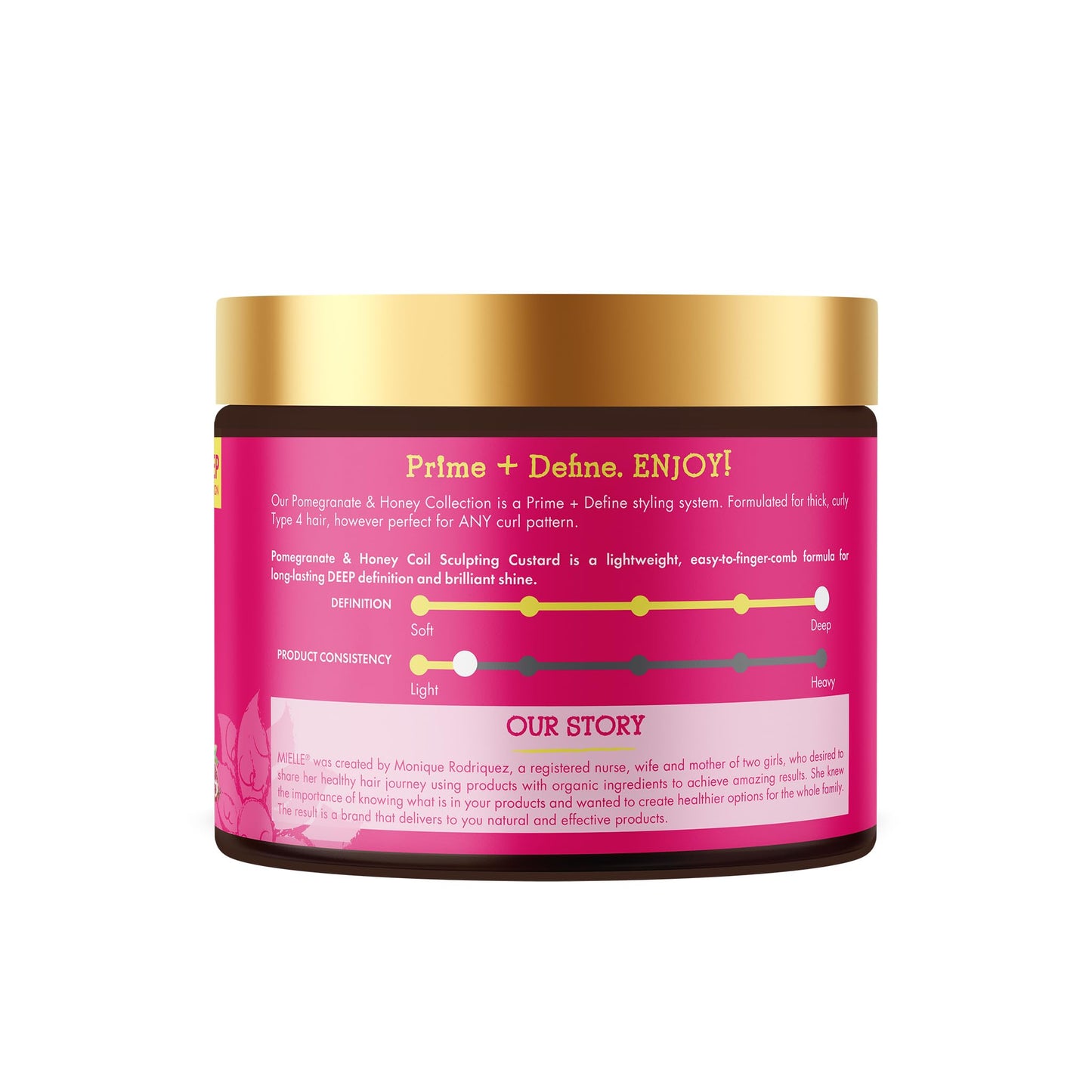 Mielle Organics Pomegranate & Honey Curl Smoothie – Curl Defining Cream for Type 4 Hair, Hydrates, Controls Frizz & Adds Shine, 12 fl oz