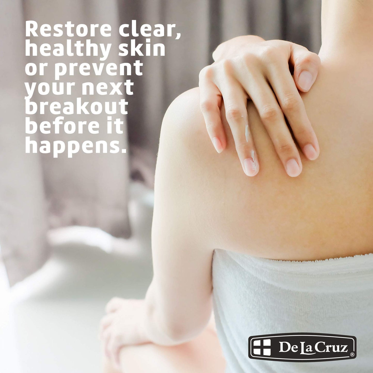 De La Cruz 10% Sulfur Ointment for Face & Body - Cystic Acne Spot Treatment Mask, Daily 10-Min Hormonal Acne Solution, 2.6 oz