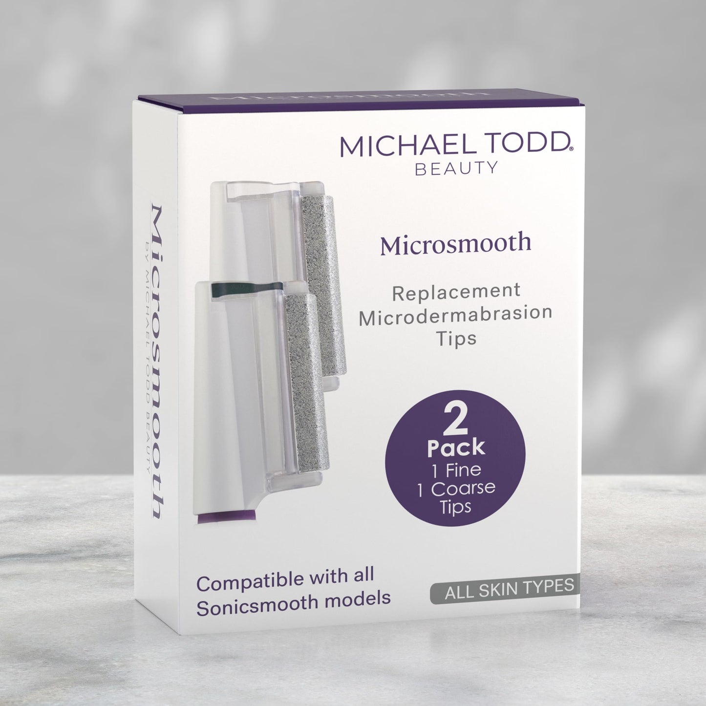 Michael Todd Beauty – Microsmooth Clear Replacement Tips - Sonicsmooth Compatible - Diamond Microdermabrasion- Device Not Included