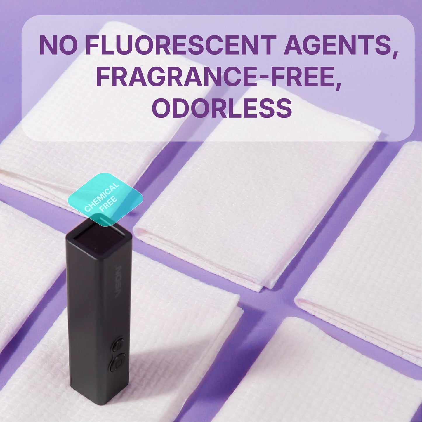 Serenorch Disposable Face Towels, 10" x 12", Ultra Thick Face Towelettes for Sensitive Skin, Extra Soft Makeup Remover Dry Wipes, 50 Count