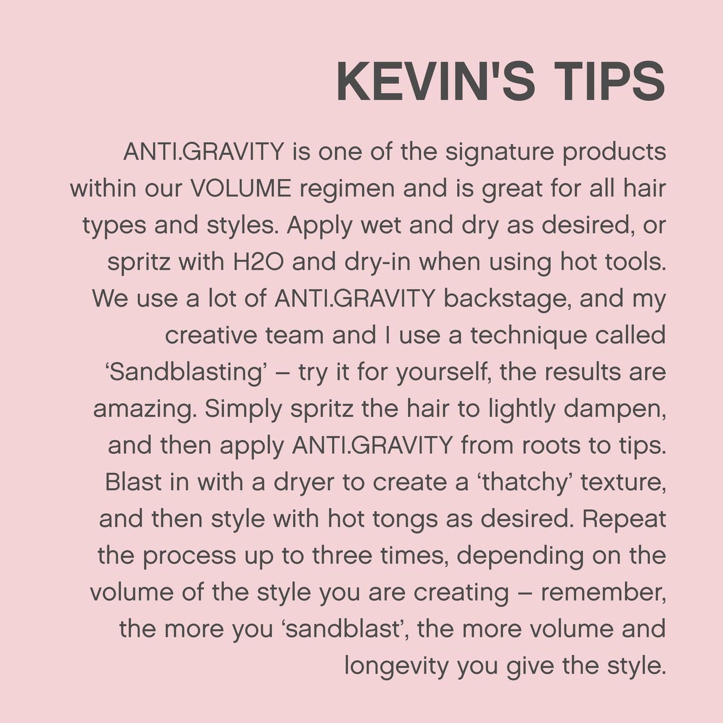 KEVIN.MURPHY ANTI.GRAVITY Volumizing & Texturizing Lotion | Adds Volume, Shine & Texture | Reduces Flyaways | Sulfate & Paraben Free | 150mL