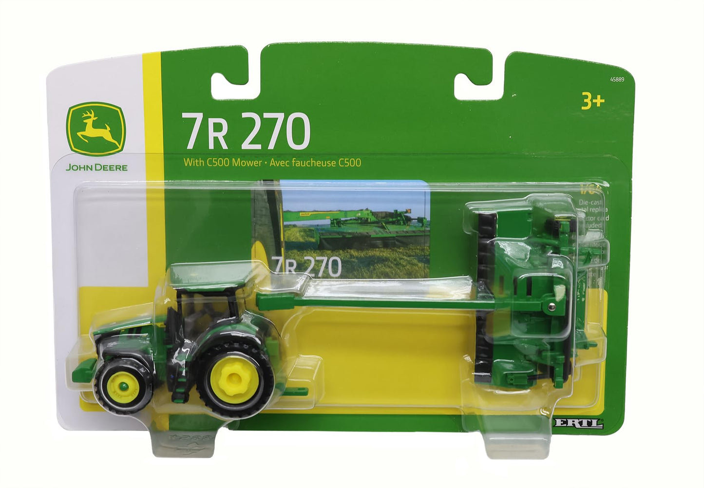 John Deere 1/64 7R 270 with Mower Set Toy - LP82782