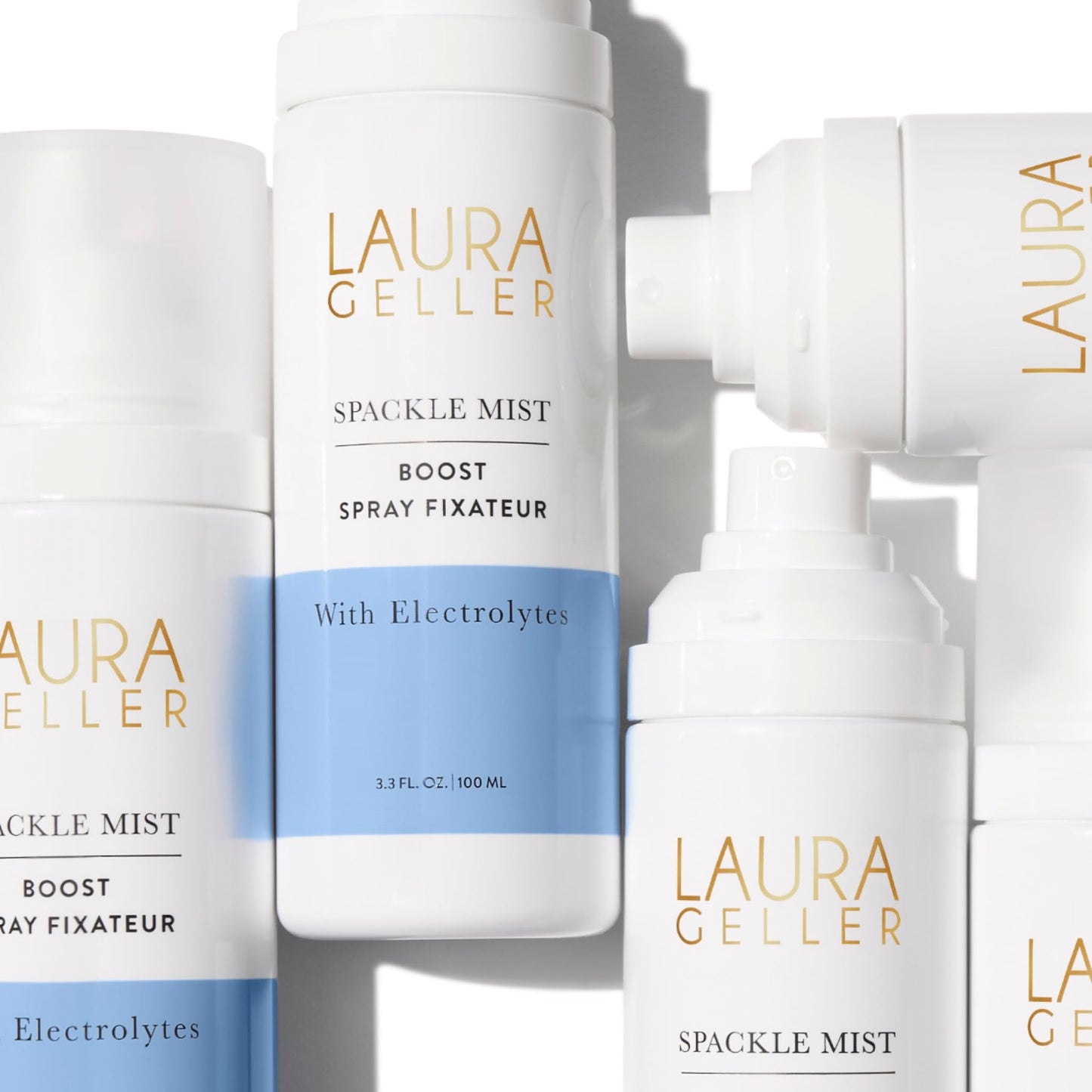 LAURA GELLER New York Spackle Mist Boost Setting Spray – Long-Lasting, Dewy Finish, Electrolytes & Blue Light Protection