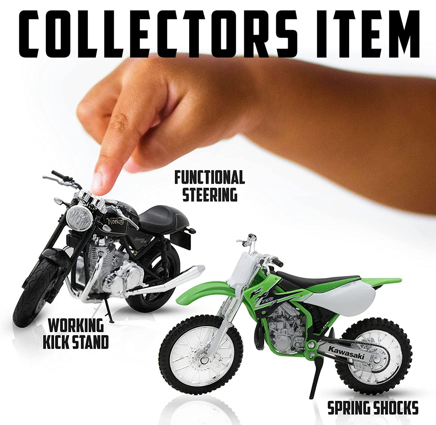 Welly Die Cast Motorcycle Orange KTM 450 SX Racing, 1:18 Scale for Unisex Adult