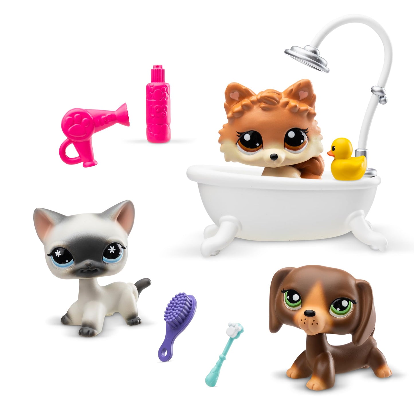 Littlest Pet Shop - Grooming Spa Play Pack, Gen 7 Authentic LPS Bobble Head Toy Figure, Collectible Toy Animal, Ages 4+