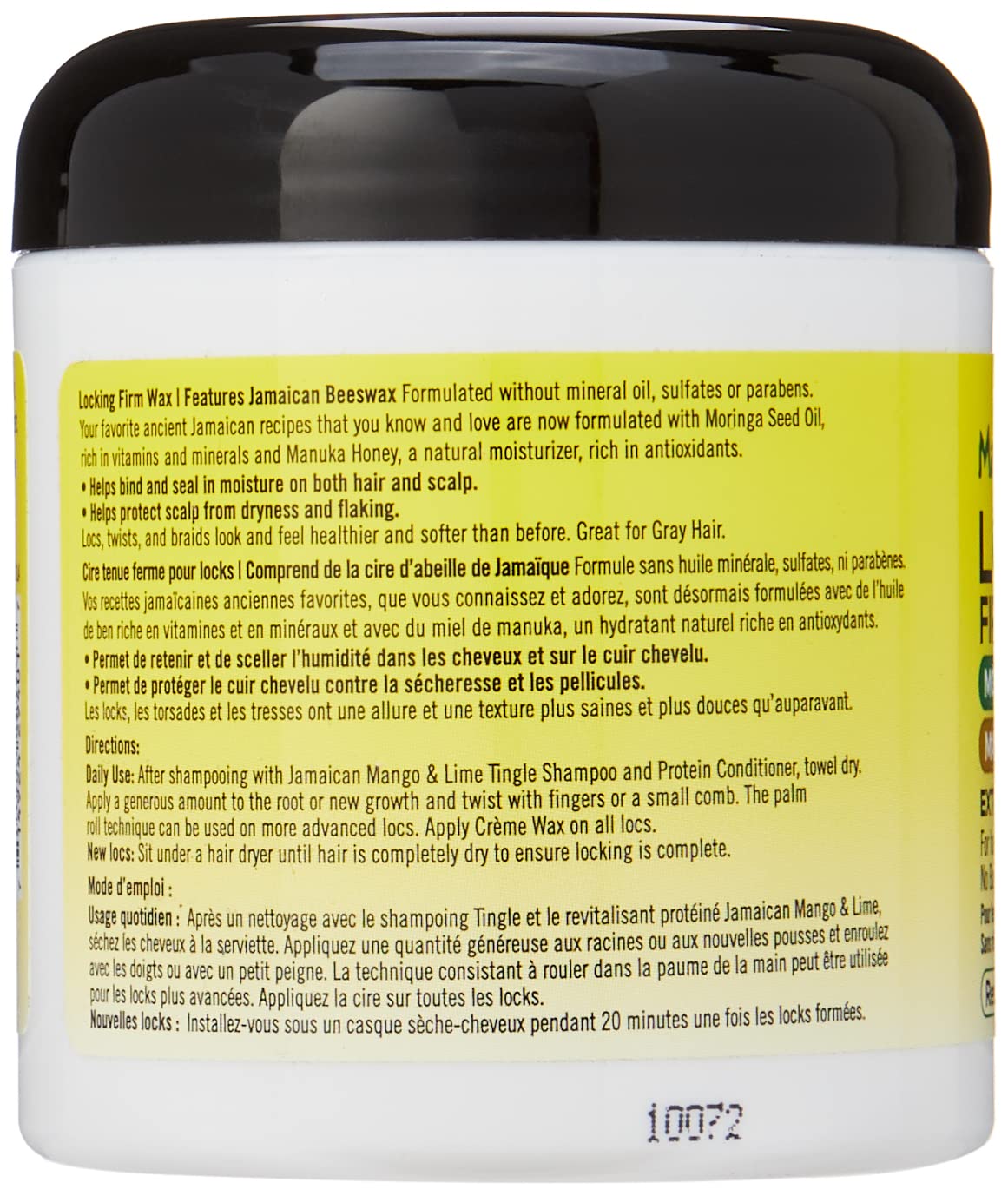 Jamaican Mango & Lime Locking Firm Hair Wax 6 oz