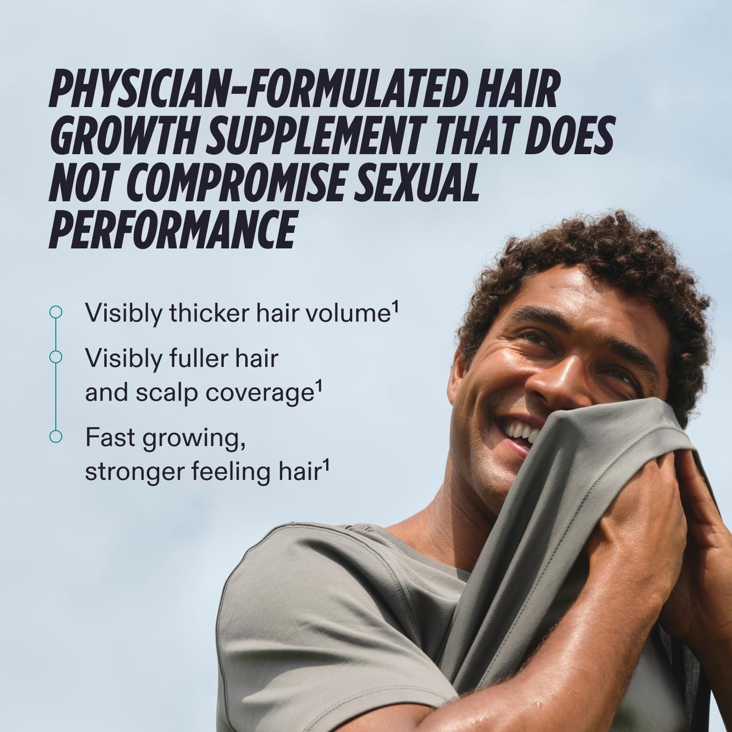 Nutrafol Men’s Hair Growth Supplement Refill – Clinically Tested for Thicker, Fuller Hair & Scalp Coverage, Dermatologist Recommended, 1-Month Supply
