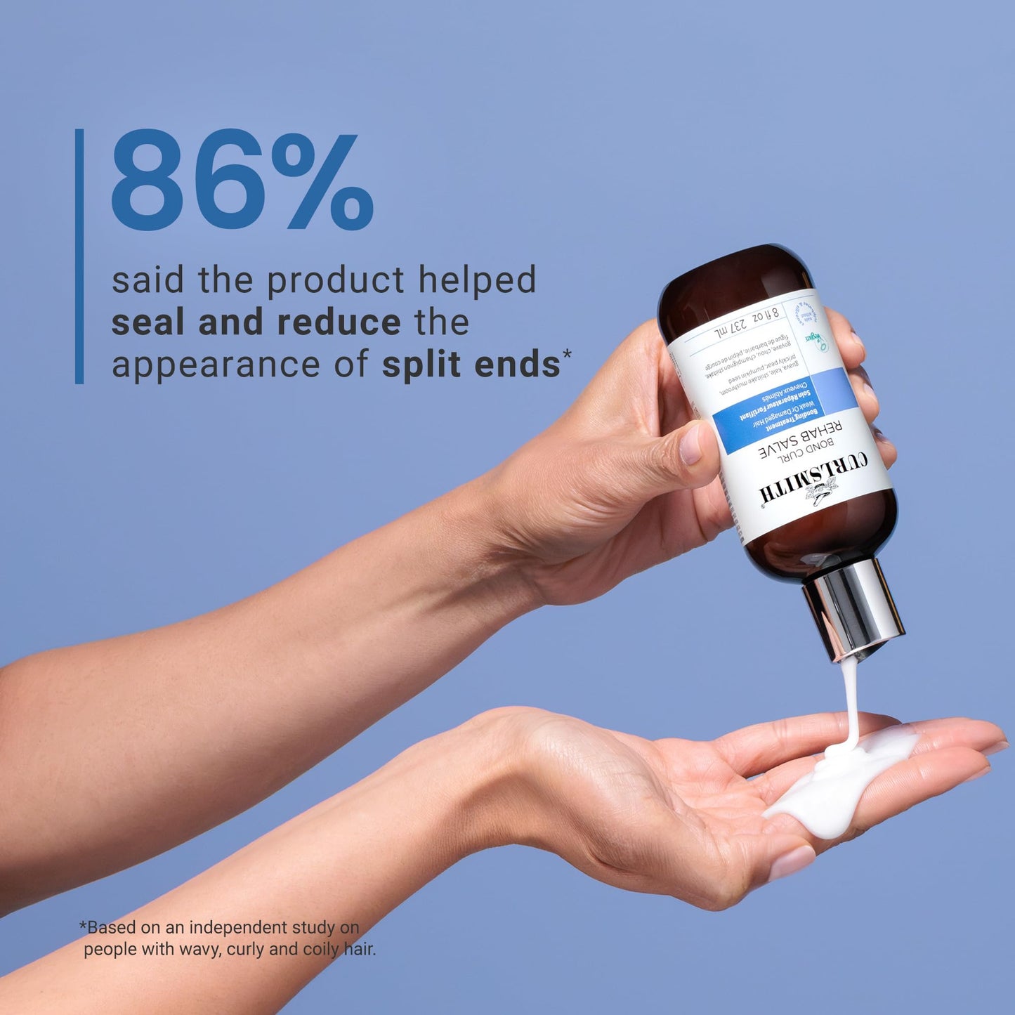 CURLSMITH - Bond Curl Rehab Salve, Bond Building Strength Treatment for Weak, Damaged Hair (8 fl oz)