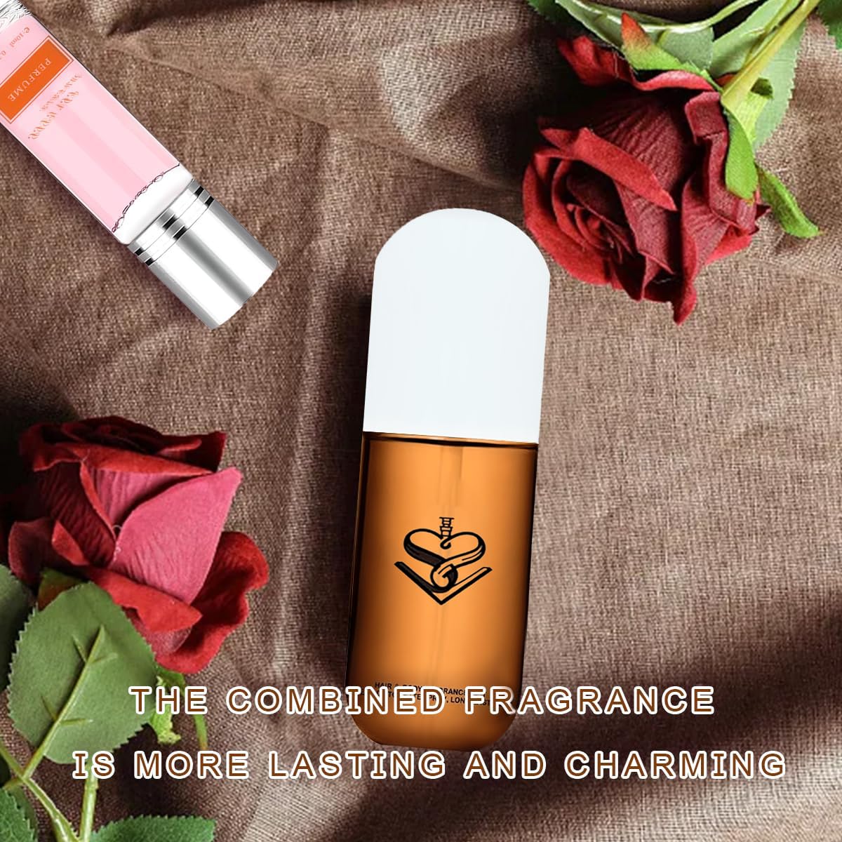 VEBERO Pheromone Hair Perfume for Women 50ml – Long Lasting Fresh Fragrance Spray & Roll-On Oil, Enhances Charm, Perfect Gift for Her