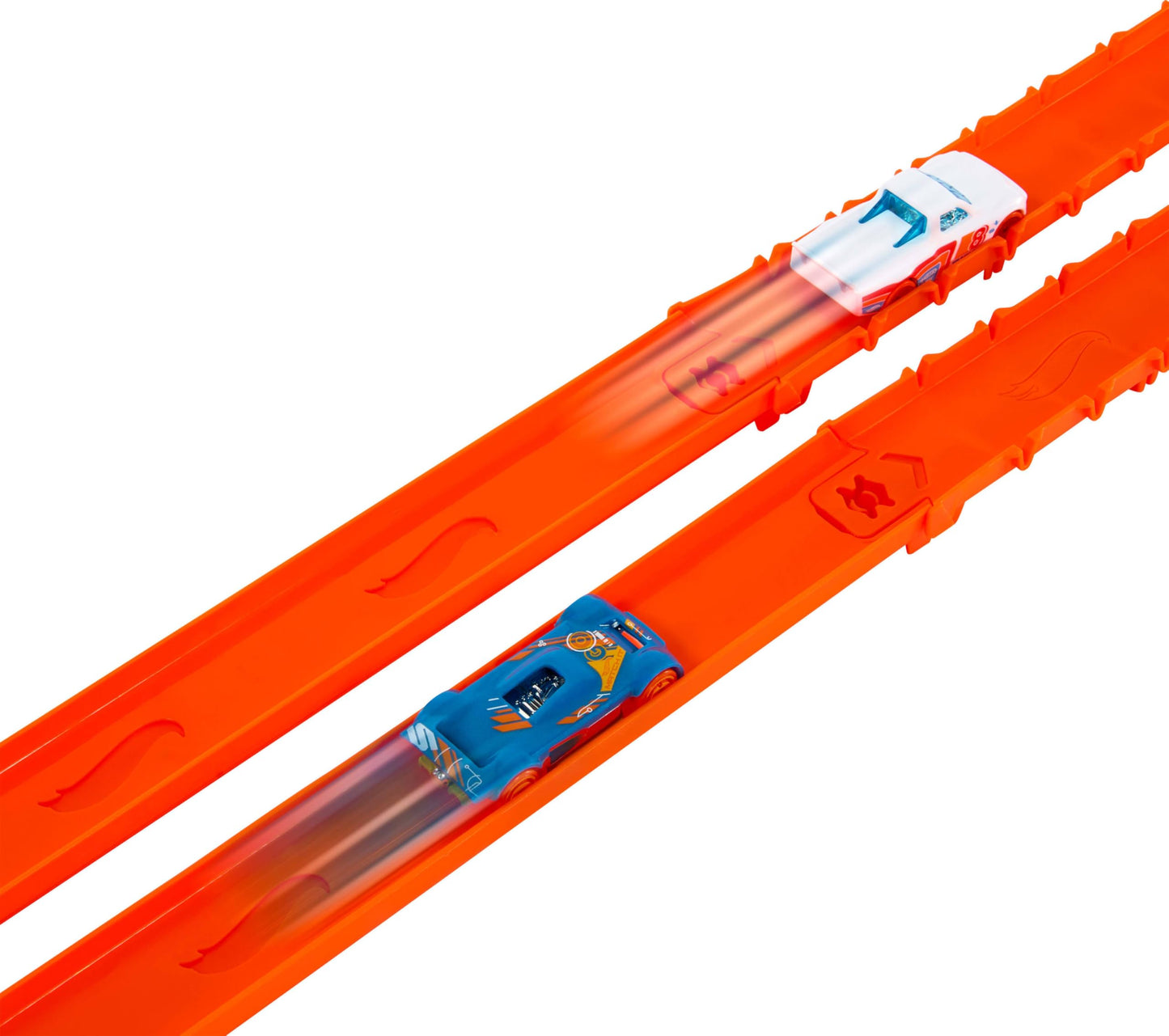 Hot Wheels Track Builder Deluxe Set with 2 Die-Cast Cars, 25ft Snap Tracks & Connectors for Custom Racing (Amazon Exclusive)