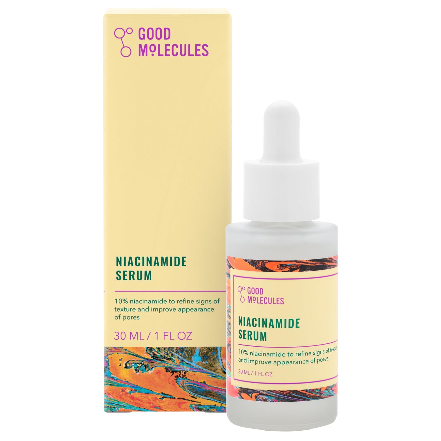 Good Molecules Niacinamide Serum 10% – Targets Acne, Brightens & Hydrates Skin, Improves Tone – Face Skincare Treatment