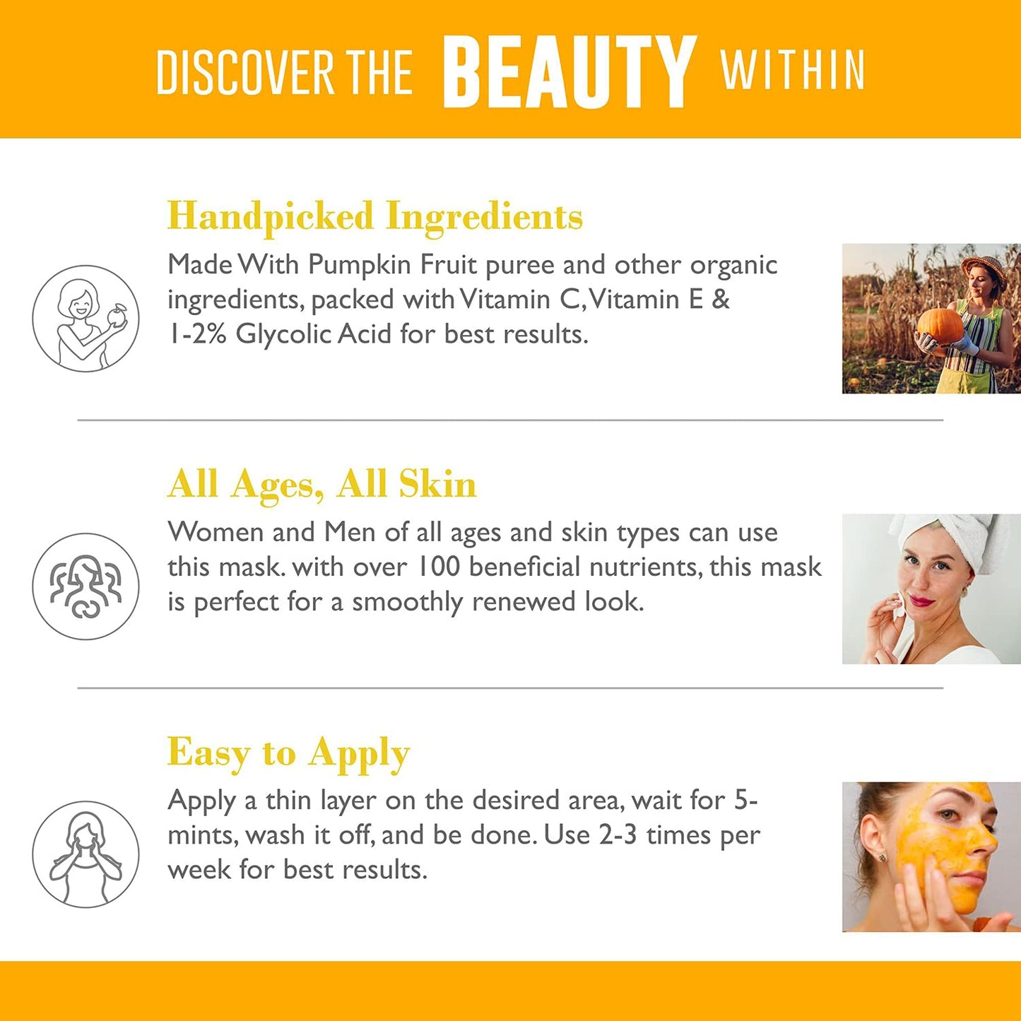 L&I Apothecary 4 fl. Oz. Arista Pumpkin Enzyme Mask - Exfoliating mask for Uneven tone, Fine lines and Dullness. Clarifying mask.