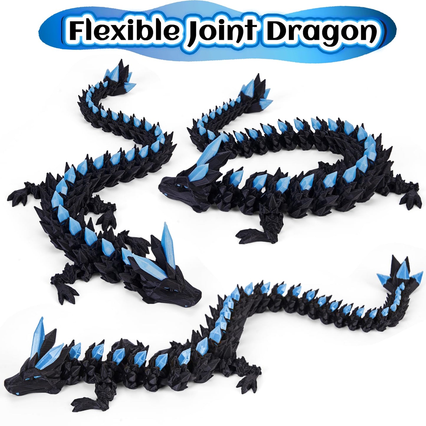 3D Printed Dragon Eggs Glow in the Dark – Articulated Dino & Mystery Eggs Fidget Toy for Kids, Teens & Collectors