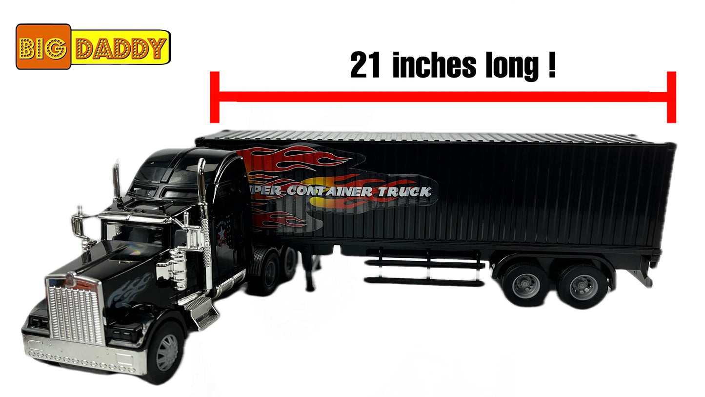 Big Daddy Heavy Duty Tractor Trailer Cargo Transporter with Cargo Hold