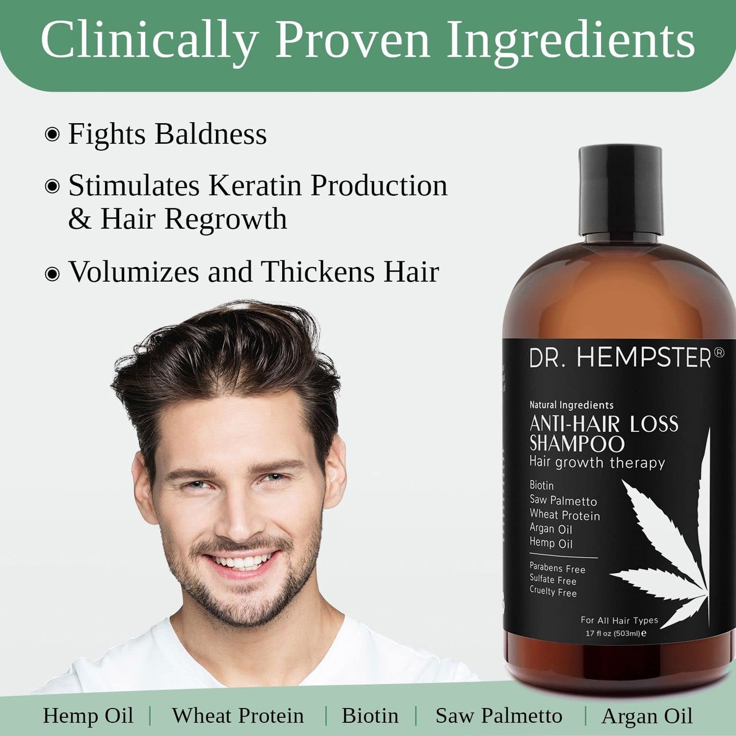 Biotin Hair Loss & Thinning Treatment for Men & Women - Hair Growth Shampoo for Regrowth