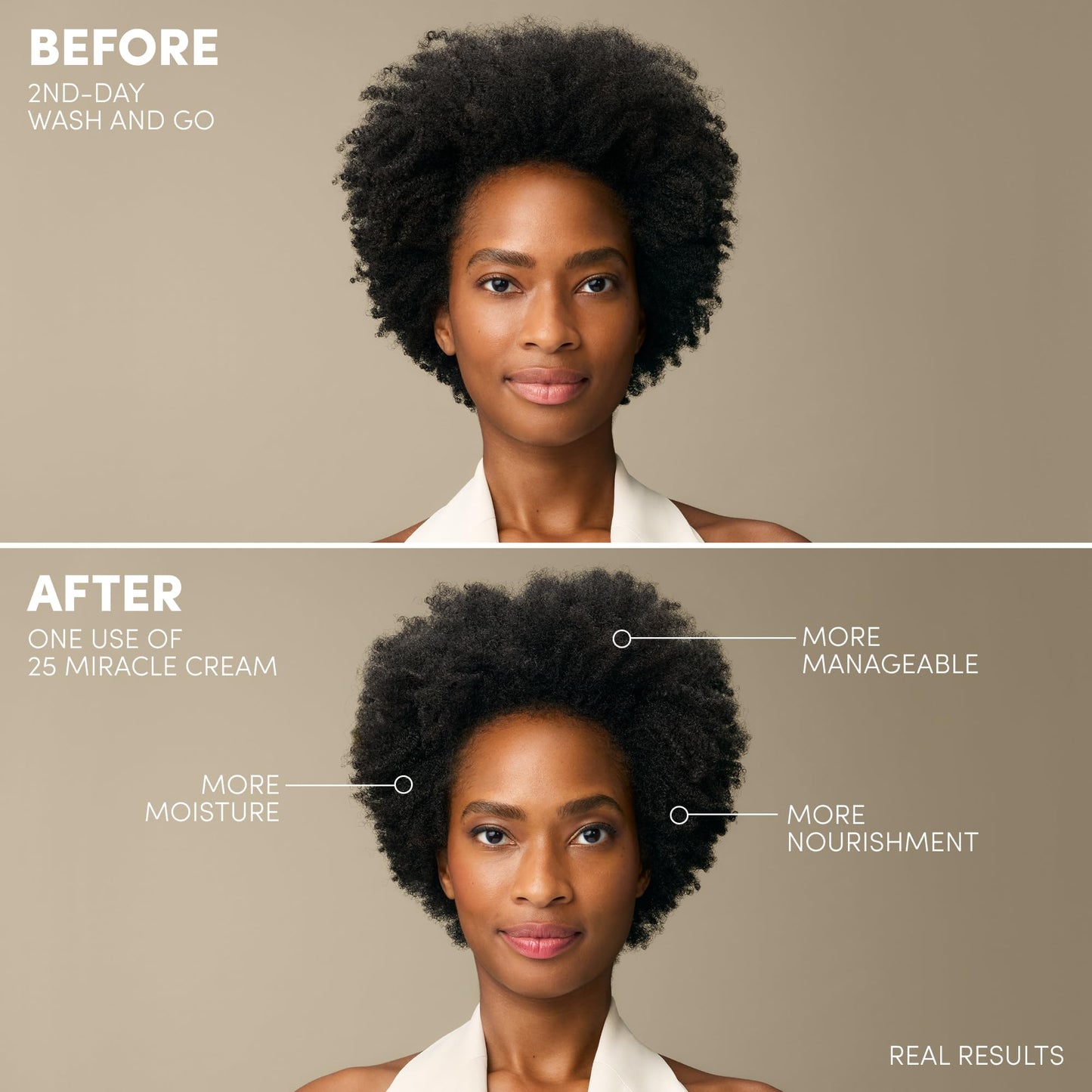 Mizani 25 Miracle Leave-In Curl Cream - Anti-Frizz Heat Protectant, Adds Lightweight Moisture & Softness, With Coconut Oil, For Natural and Curly Hair