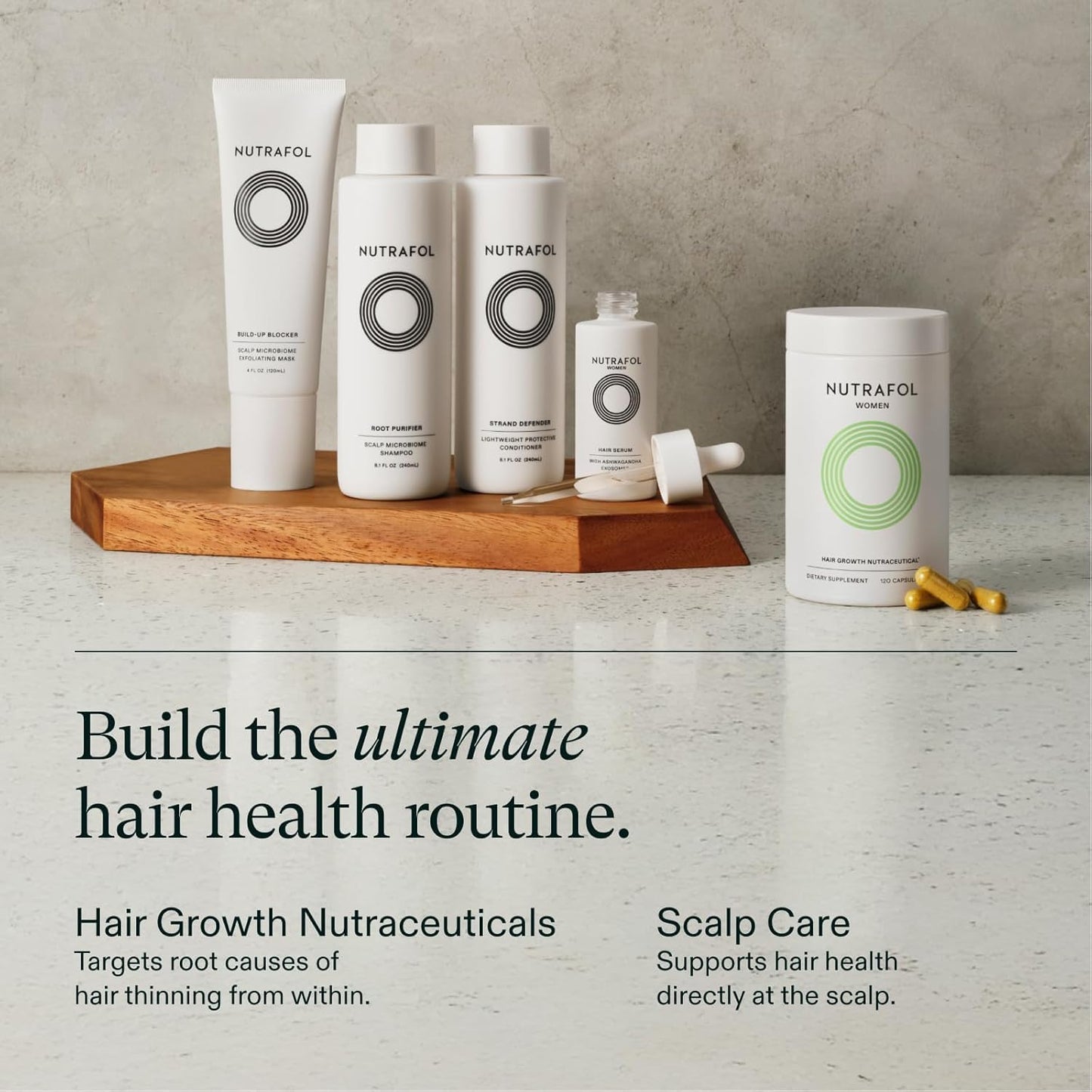 Nutrafol Women’s Hair Growth Supplement, Ages 18-44 | Clinically Proven for Thicker, Stronger Hair | Dermatologist Recommended, 1-Month Supply