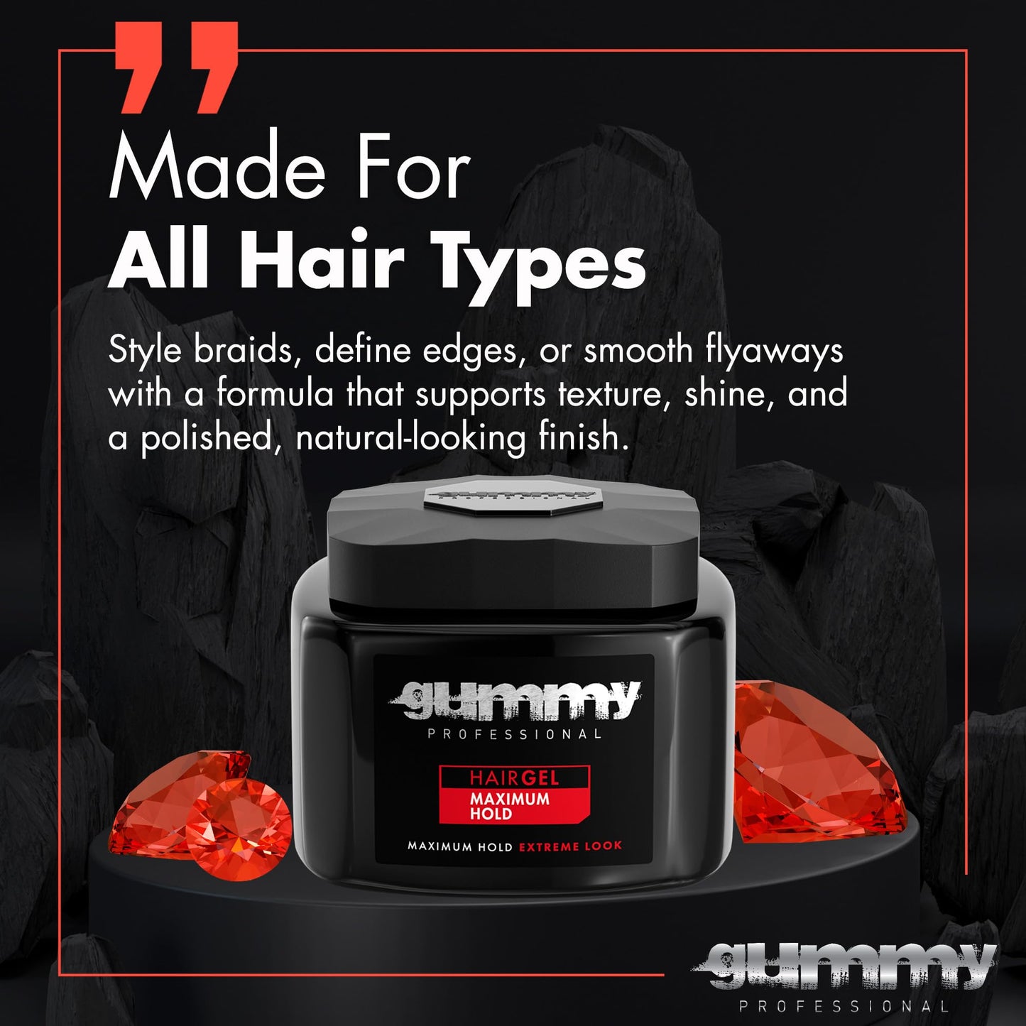 Gummy Hair Gel, 23.5 Fl Oz,Regular,700ml